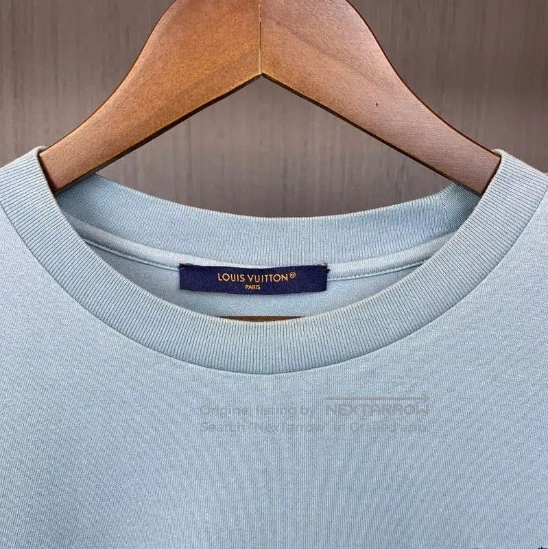 Louis Vuitton Louis Vuitton Light Blue Cotton Short Sleeve Tee . Size US S / EU 44-46 / 1 - 3 Thumbnail