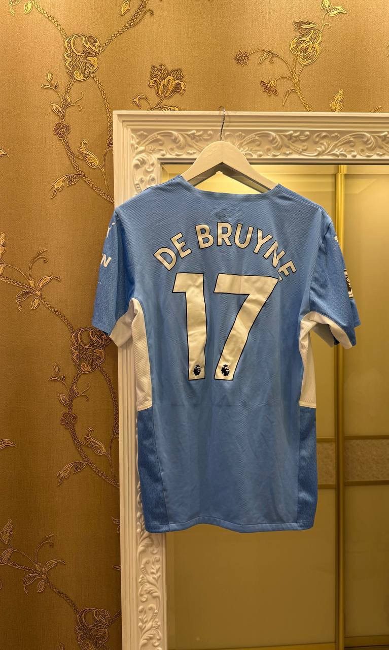 Puma De Bruyne #17 Manchester City 2021/2022 football Jersey Size US L / EU 52-54 / 3 - 2 Thumbnail