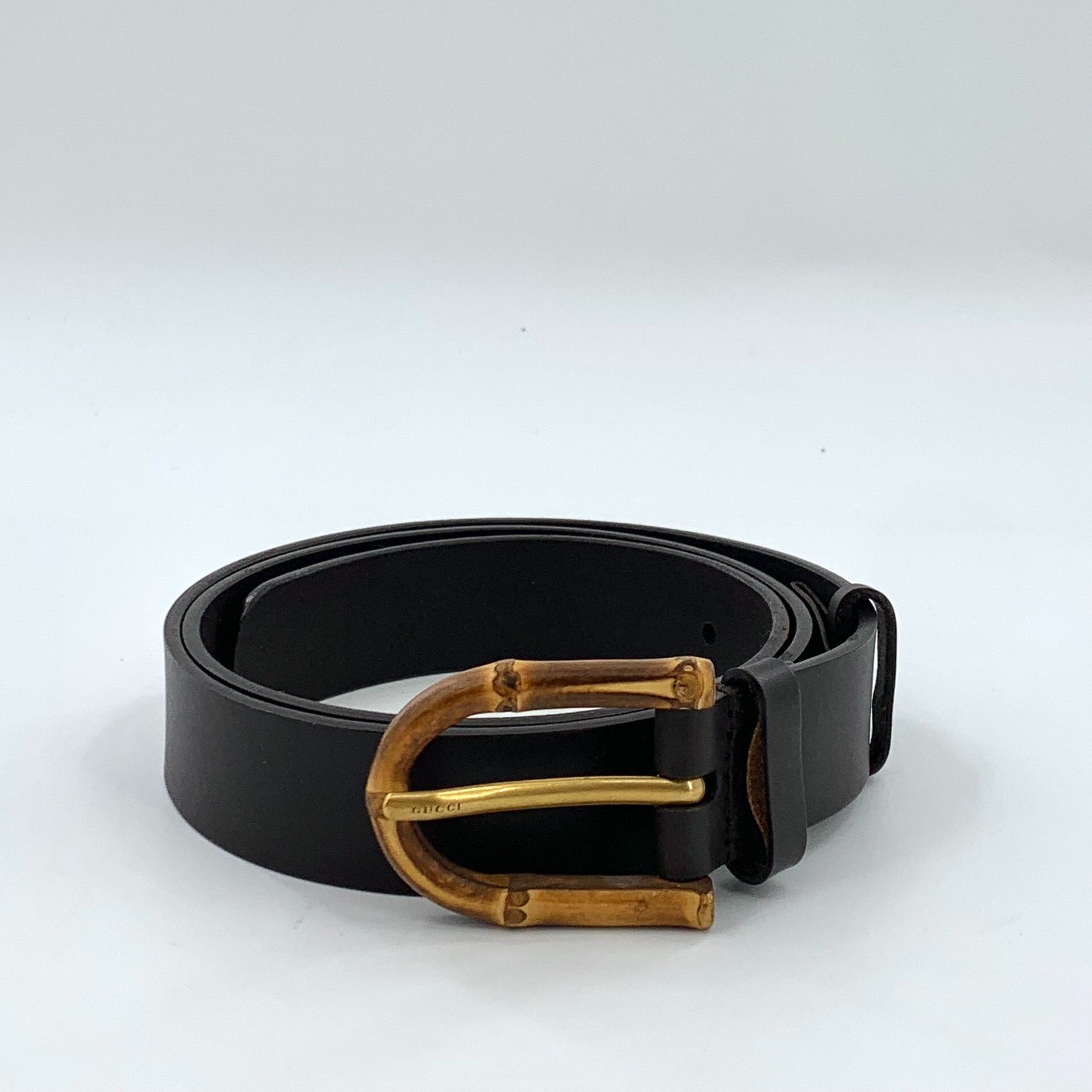 Gucci Gucci Dark Brown Smooth Buckle Belt Size ONE SIZE - 1 Thumbnail