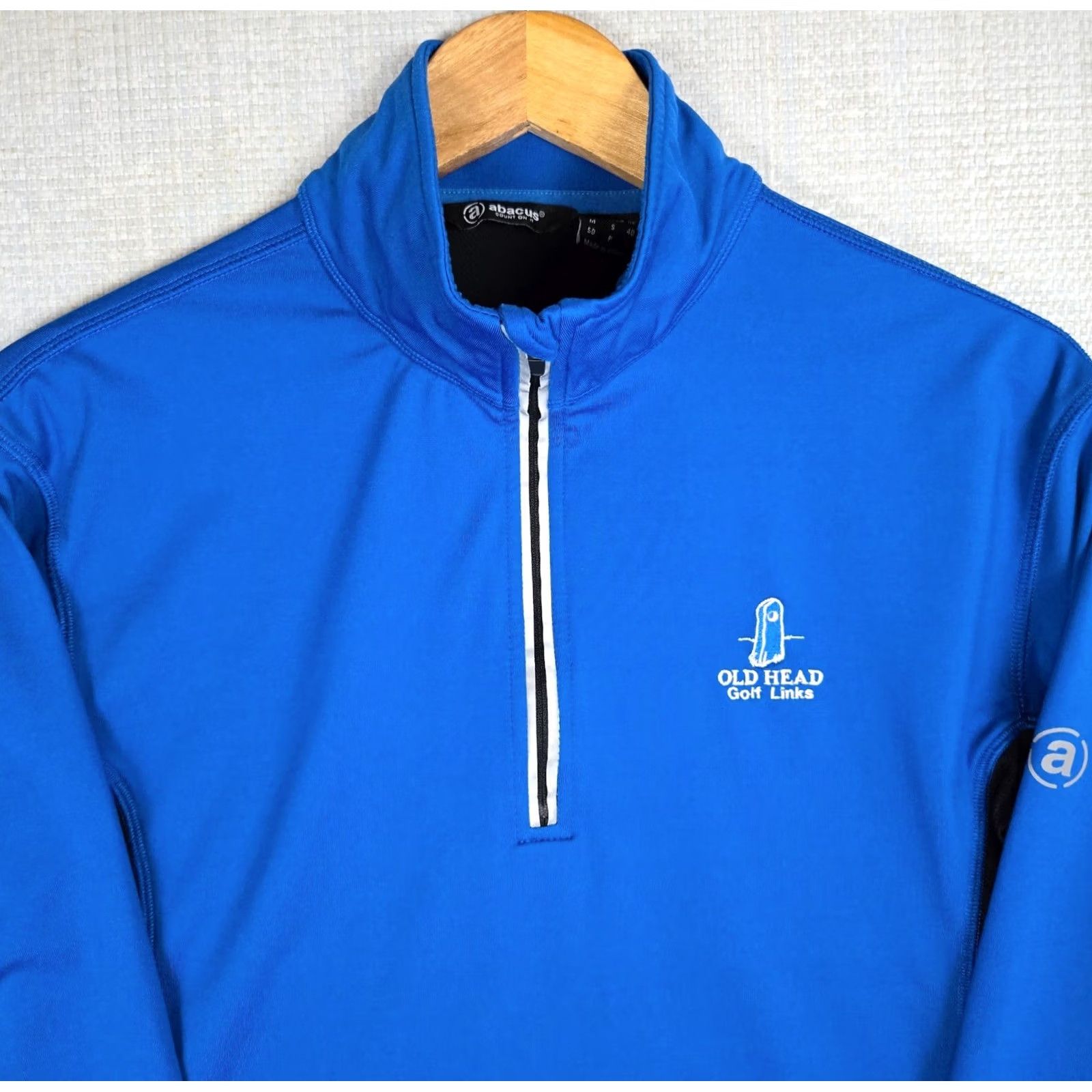 Vintage ABACUS Mens 1/4 Zip Pullover Shirt Long Sleeve Golf Performance Blue XS? Size US S / EU 44-46 / 1 - 2 Thumbnail