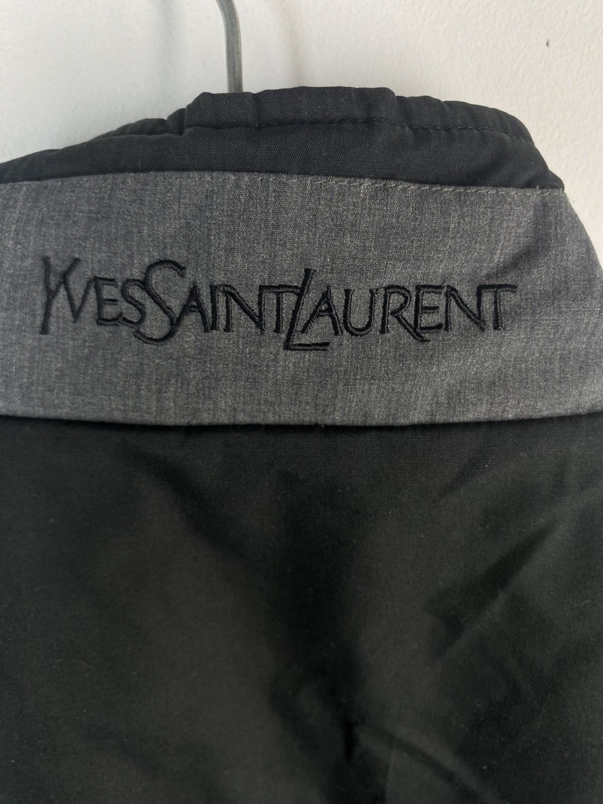 Yves Saint Laurent Warm YSL Jacket Black/Grey Autumn YSL Bomber Saint Laurent Size US XL / EU 56 / 4 - 7 Thumbnail