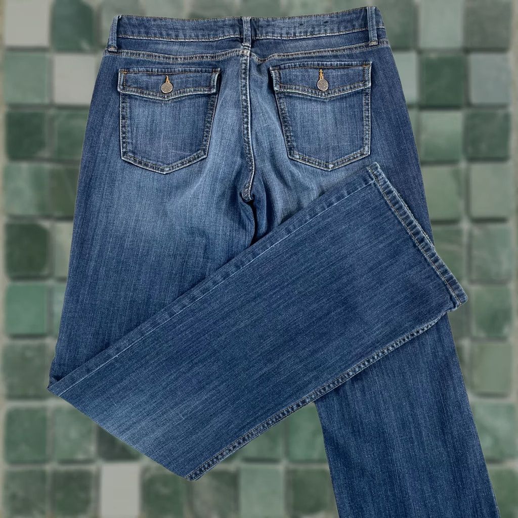 Banana Republic Banana Republic Jeans Women 30x35 Blue Denim Bootcut 5-Pocket Pockets Flap N/A Denim Vintage No Size 30" / US 8 / IT 44 - 1 Thumbnail