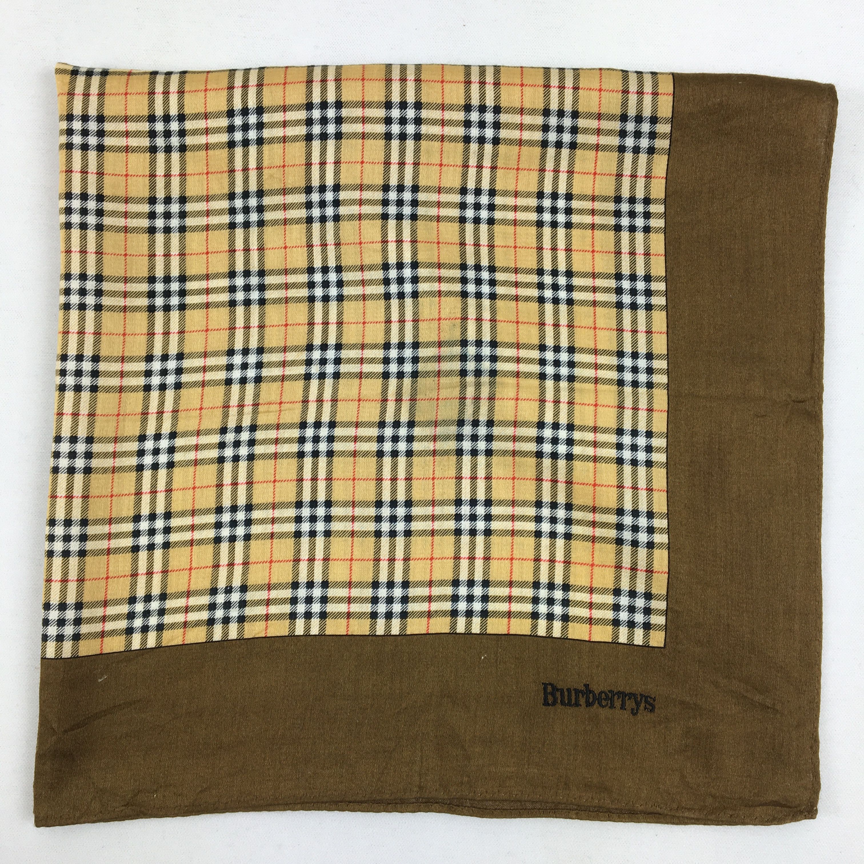 Burberry Vintage Burberry Handkerchief Neckerchief Bandana - AC72967 Size ONE SIZE - 4 Thumbnail