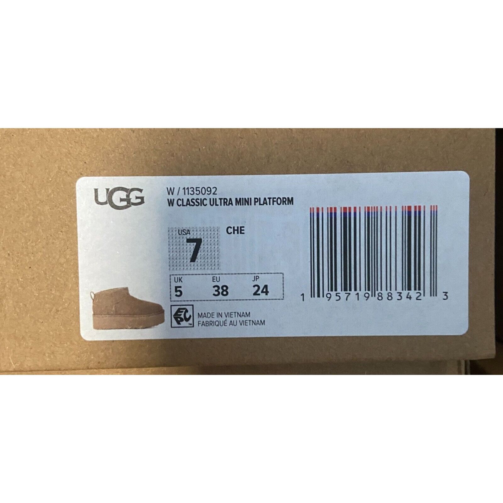 Ugg UGG Classic Ultra Mini Platform Boots Size 7 Women Chestnut Size US 7 / IT 37 - 9 Thumbnail