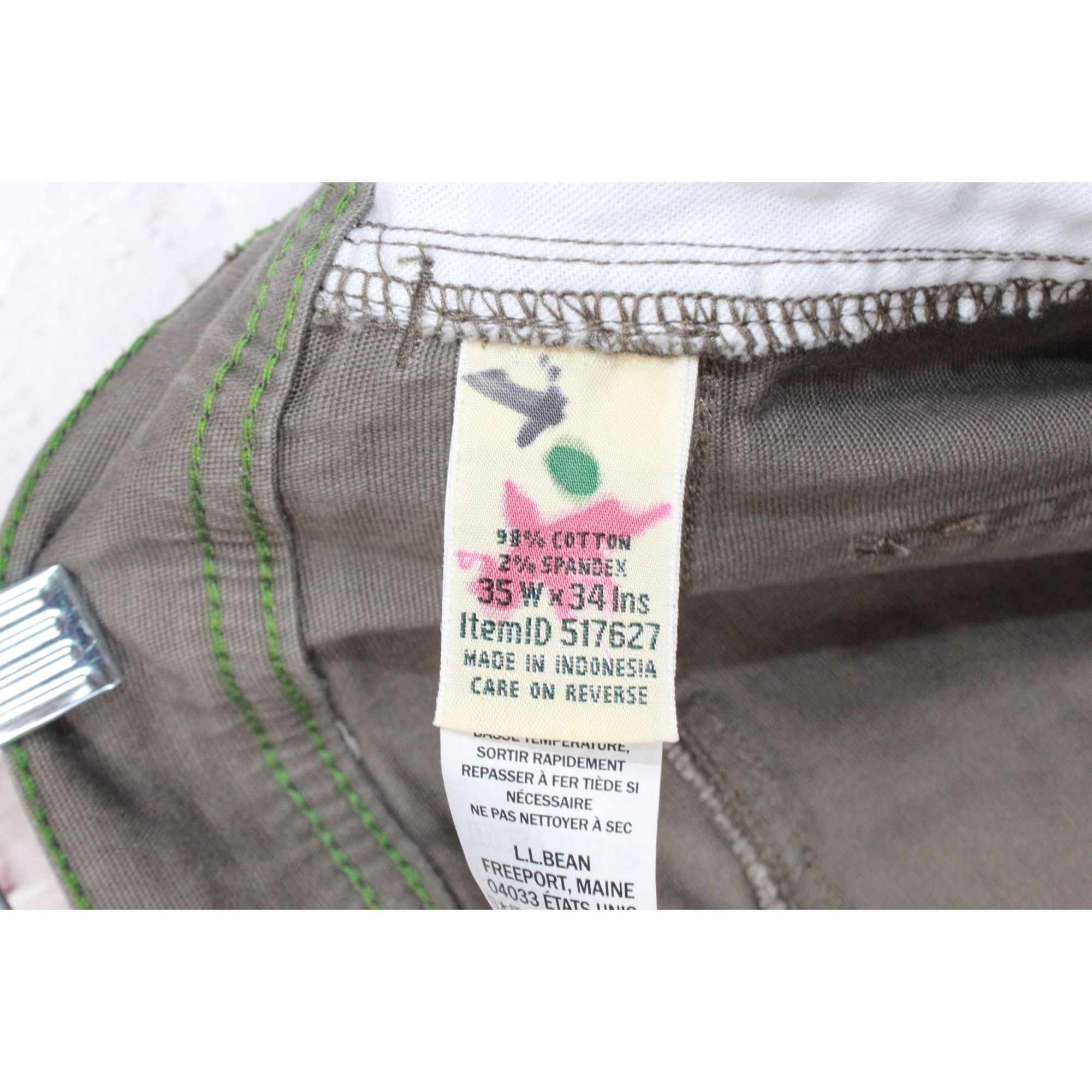 L.L. Bean LL Bean Men's BeanFlex Canvas Pants Cargo 2.0 Straight Leg Size US 35 - 8 Thumbnail
