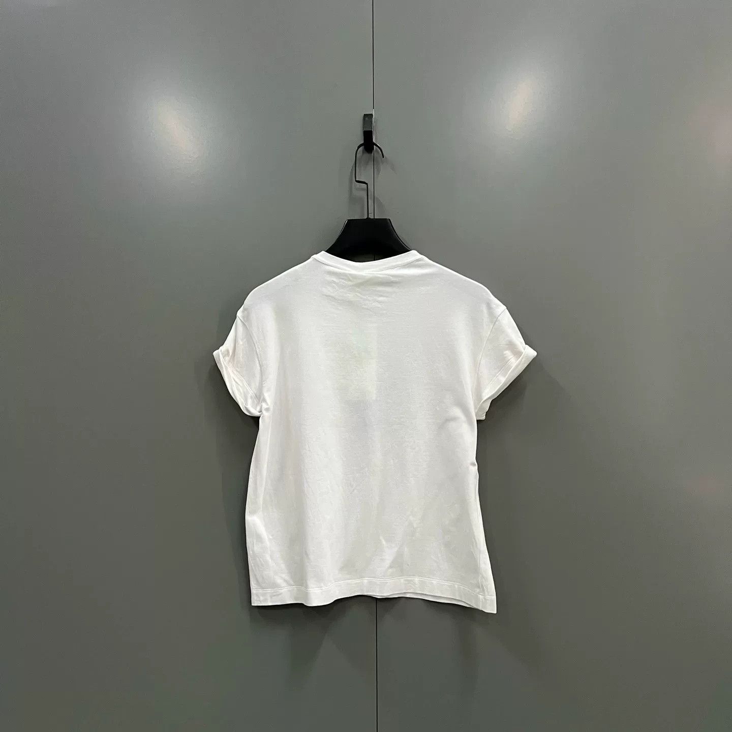 Brunello Cucinelli Brunello Cucinelli White Short-Sleeve Top Size US S / EU 44-46 / 1 - 2 Thumbnail