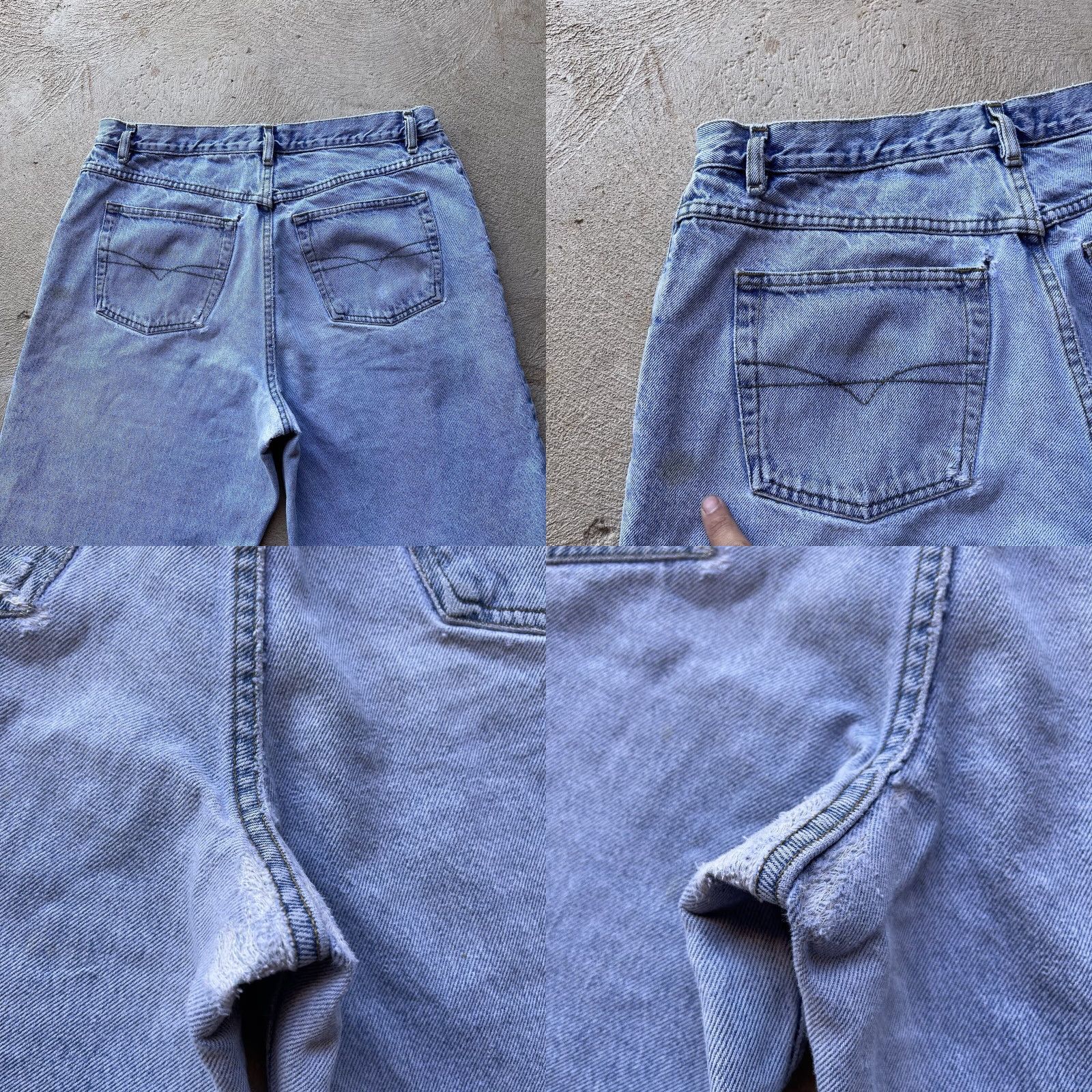 Anchor Blue VINTAGE Anchor Blue Jeans Mens 36x32 Denim Pants 90s Grunge Wide-Leg Baggy Relaxed Regular Inseam 32 Blue Mens Size US 36 / EU 52 - 8 Thumbnail