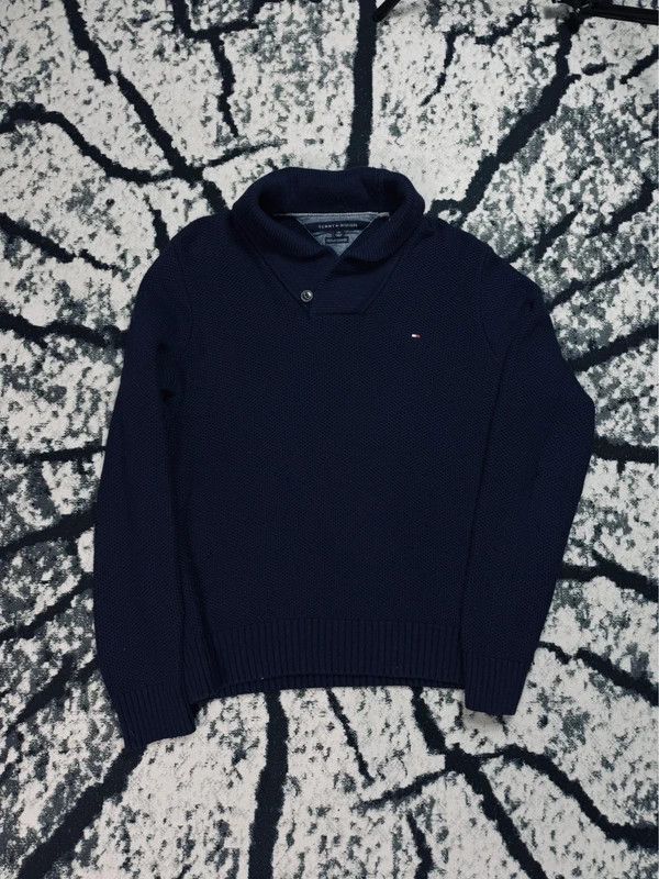 Tommy Hilfiger Tommy Hilfiger navy blue merino wool turtleneck sweater L Size US L / EU 52-54 / 3 - 1 Thumbnail