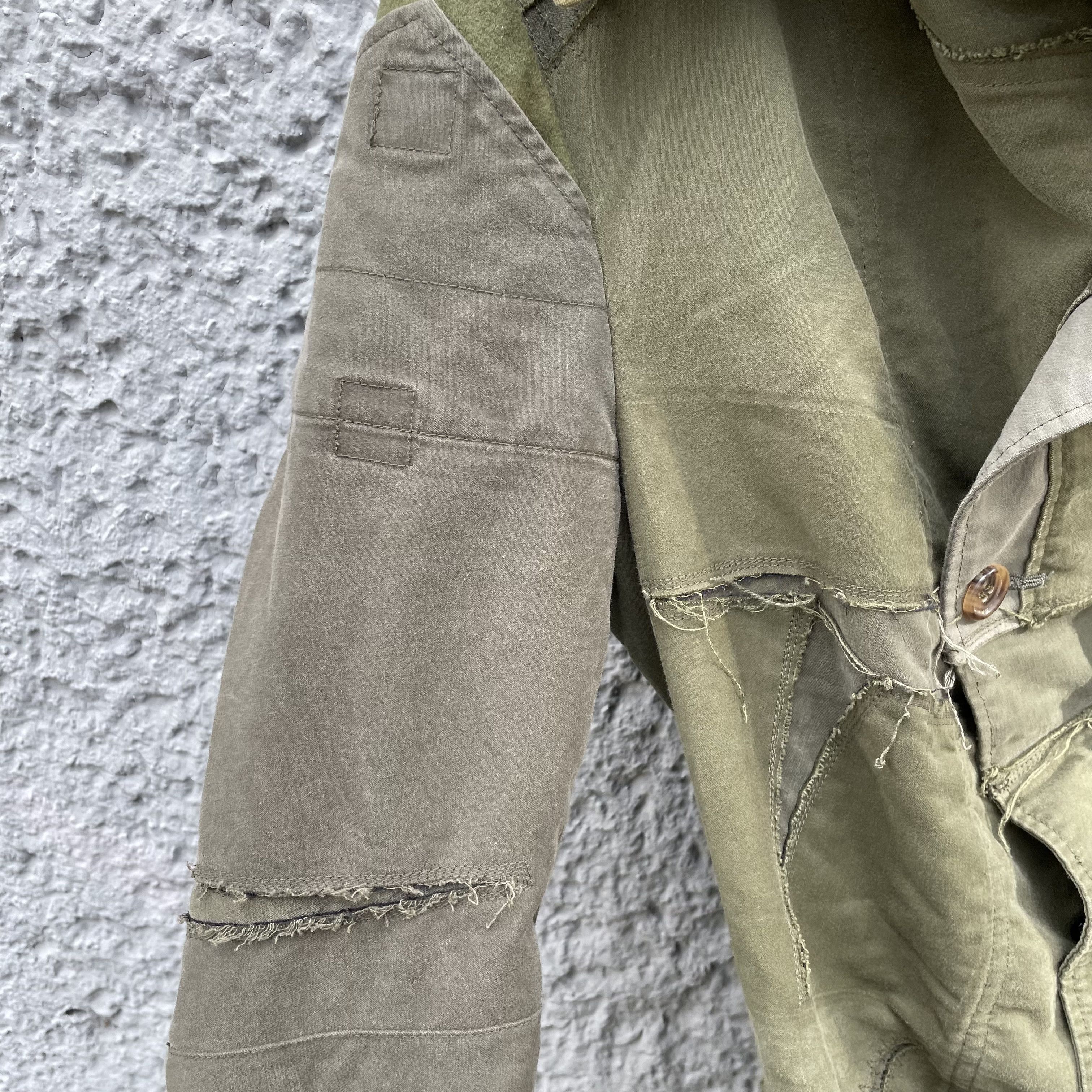 Comme des Garcons CDG Junya Watanabe Reworked Patchwork Military Coat F/W06 Size L / US 10 / IT 46 - 8 Thumbnail
