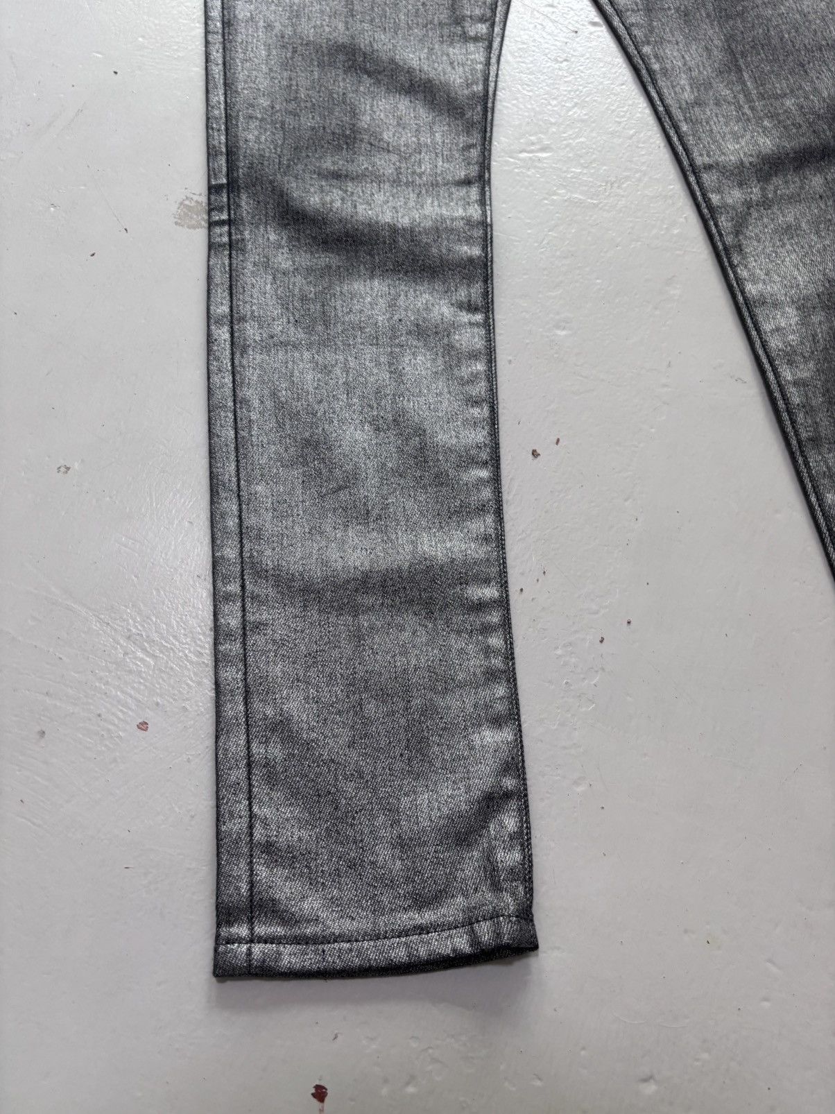 Saint Laurent Paris Silver jeans Size 29" - 3 Thumbnail