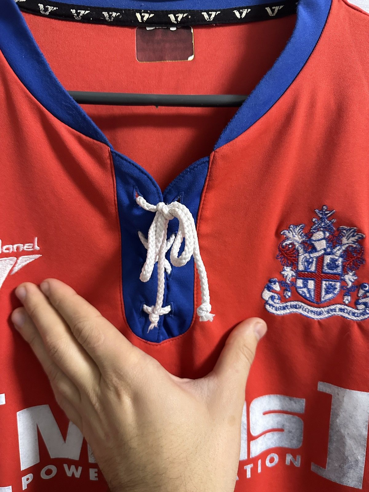 Vintage Rare Vintage Jersey Gillingham Home Soccer Shirt 2012-2013. Size US L / EU 52-54 / 3 - 4 Thumbnail