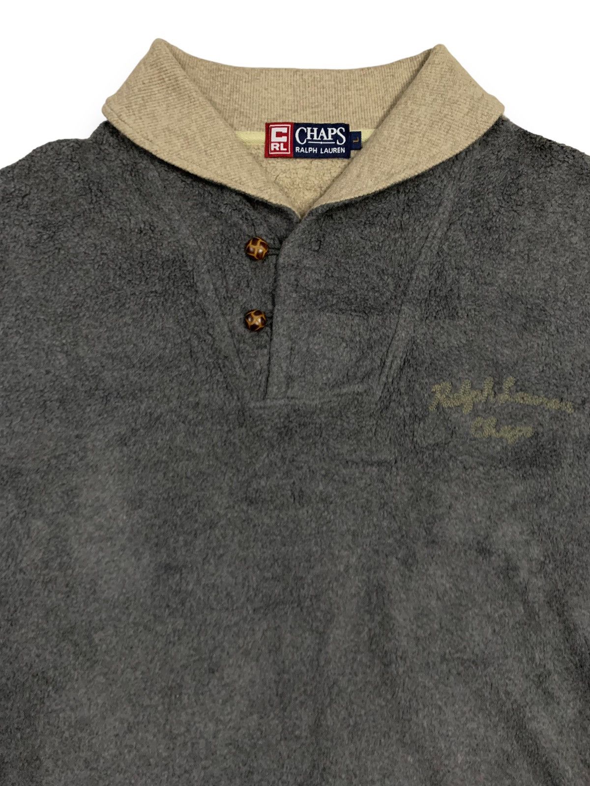 Ralph Lauren Vintage Chaps Ralph Lauren Embroidered Fleece Sweatshirt Size US L / EU 52-54 / 3 - 4 Thumbnail