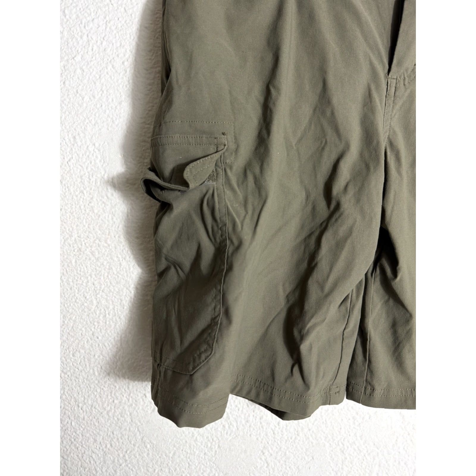 Orvis Orvis Military Green Flat Front Men's Belted Cargo Shorts 32x10 Nylon Cargo Pocket Army Outdoor Mens Regular Size US 32 / EU 48 - 2 Thumbnail
