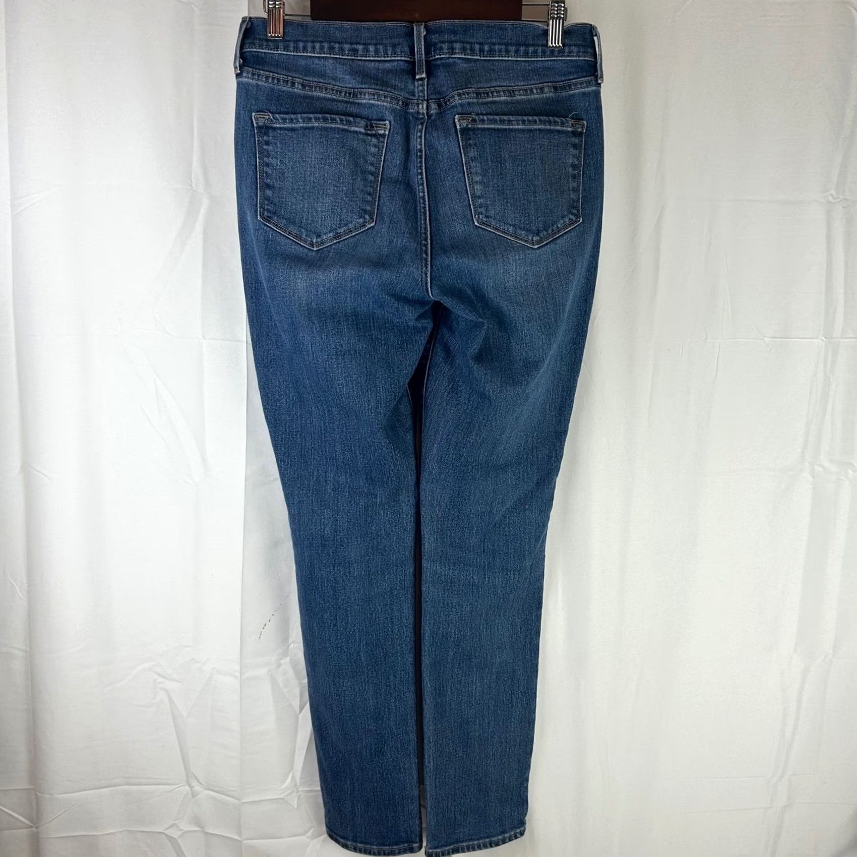 Old Navy Old Navy Curvy Skinny Jeans Womens 8 Medium Blue Distressed Darci Mid-Rise Jeans Size 30" / US 8 / IT 44 - 6 Thumbnail