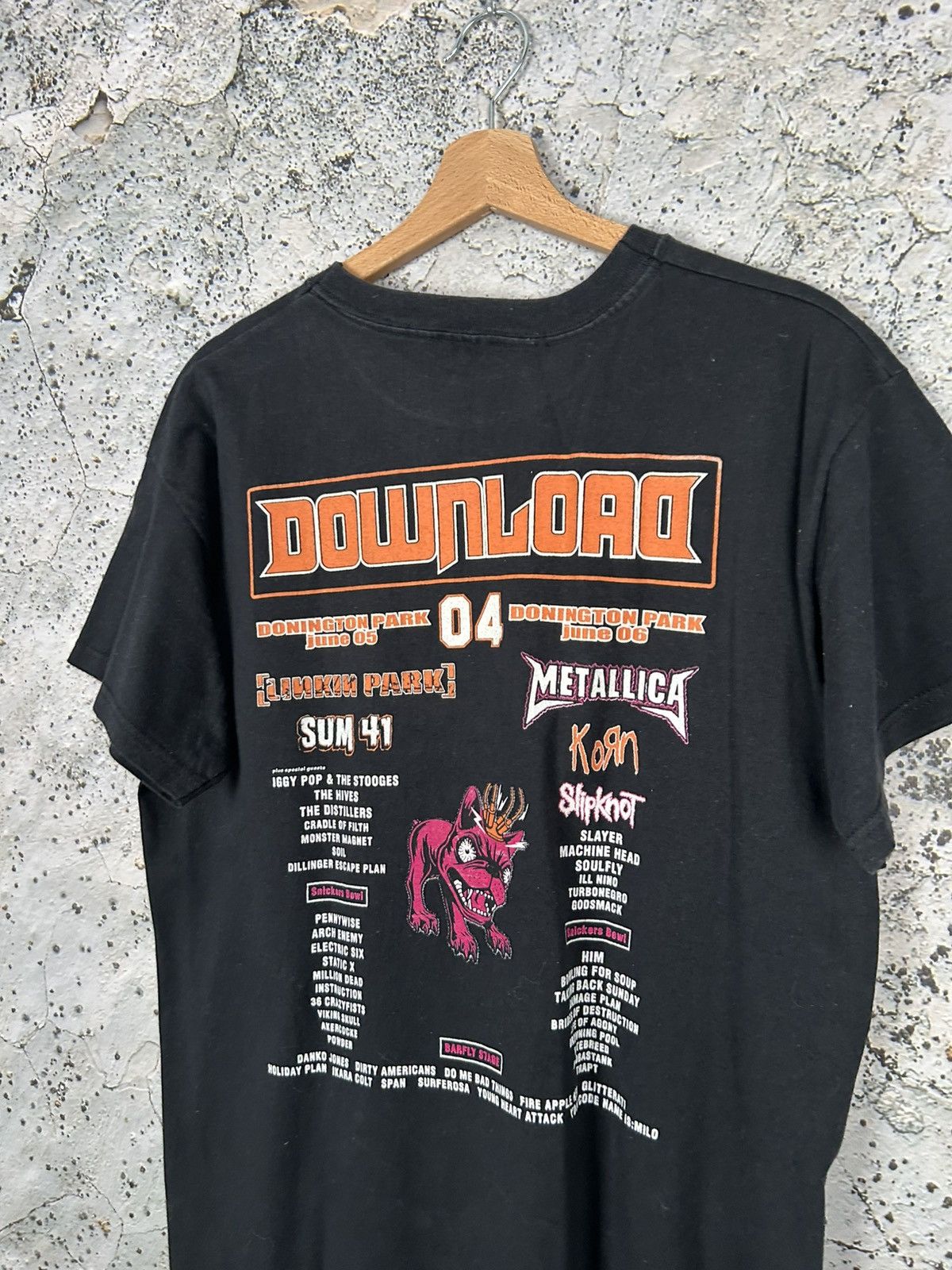 Band Tees Vintage Download 2004 Metal Tour Tee SUM41 Metallica Korn Size US L / EU 52-54 / 3 - 4 Thumbnail