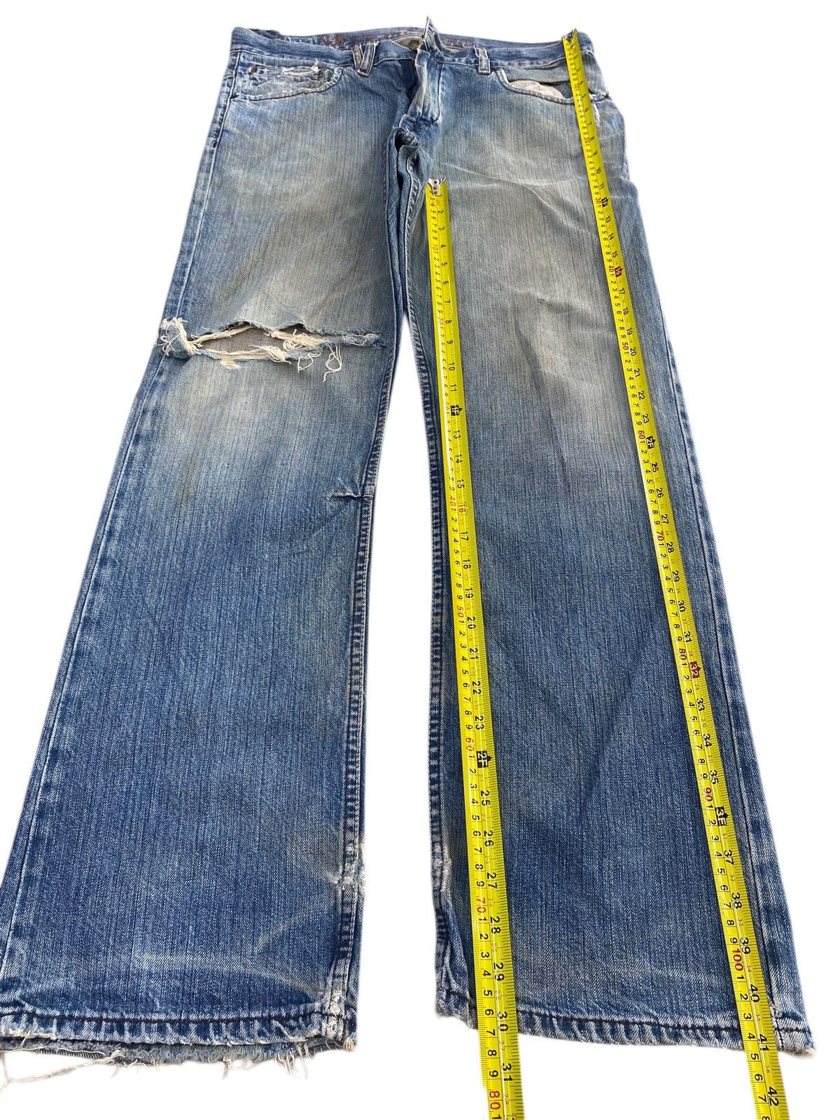 Volcom Volcom Faded Wash Style Ripped Loose Jeans Size US 34 / EU 50 - 7 Thumbnail