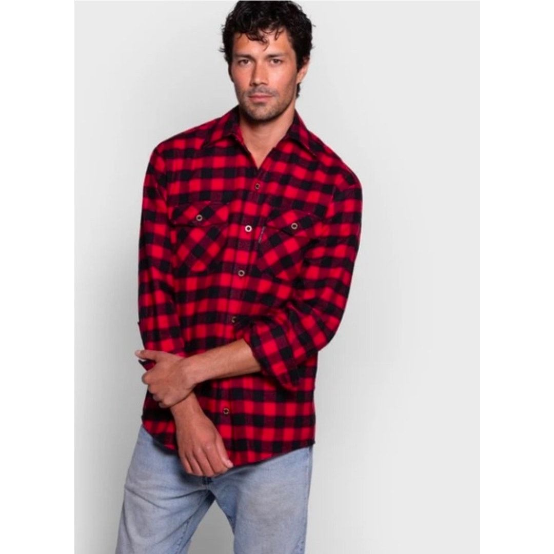 The Vermont Flannel Company The Vermont Flannel Co Red Black Buffalo Plaid Shirt Small Size US S / EU 44-46 / 1 - 1 Thumbnail