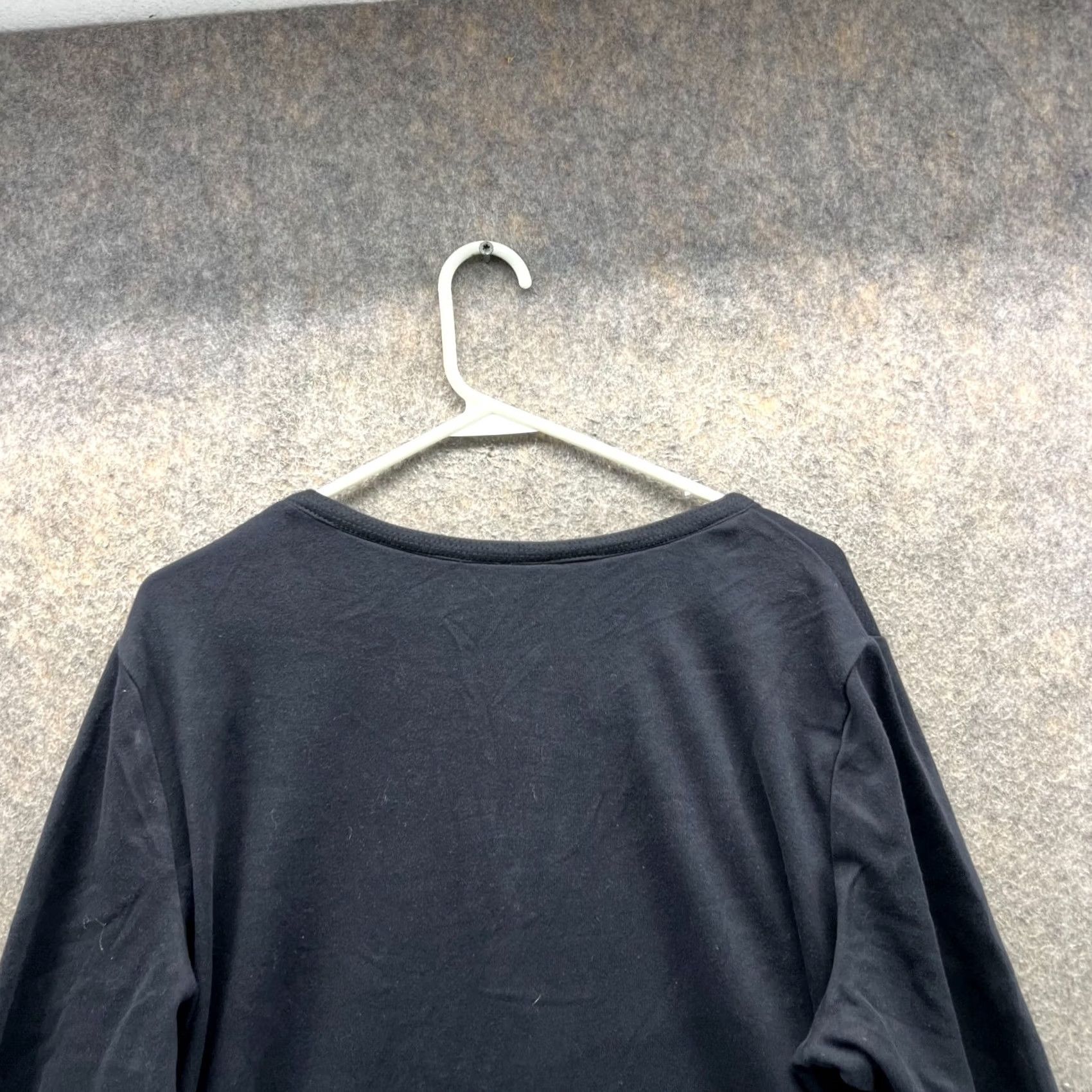 Orvis VINTAGE ORVIS Shirt Women's 2XL Black 3/4 Sleeve Casual Cotton Pullover Tee Flair N/A Size XXL / US 16-18 / IT 52-54 - 3 Thumbnail