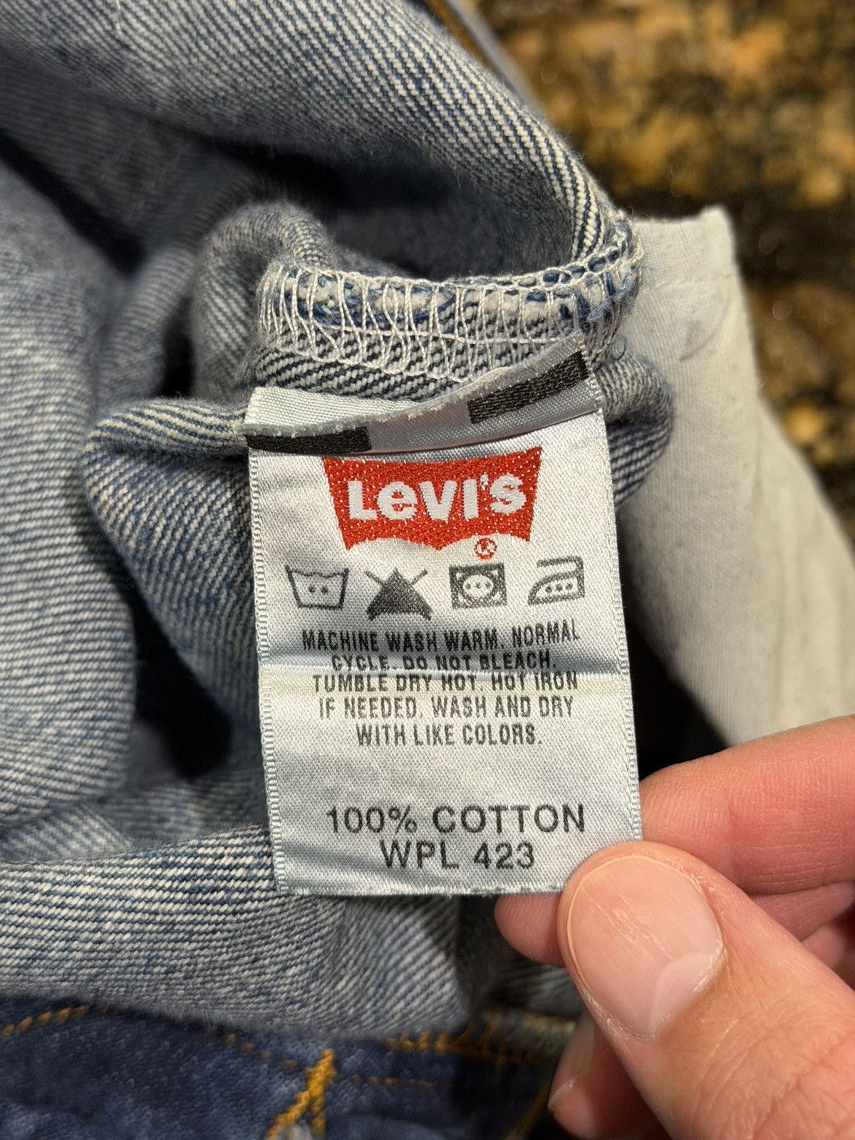 Levi's Levi’s x Oliver Rogers Blue Denim wash Mulicolor Logo Jeans Size US 36 / EU 52 - 11 Thumbnail