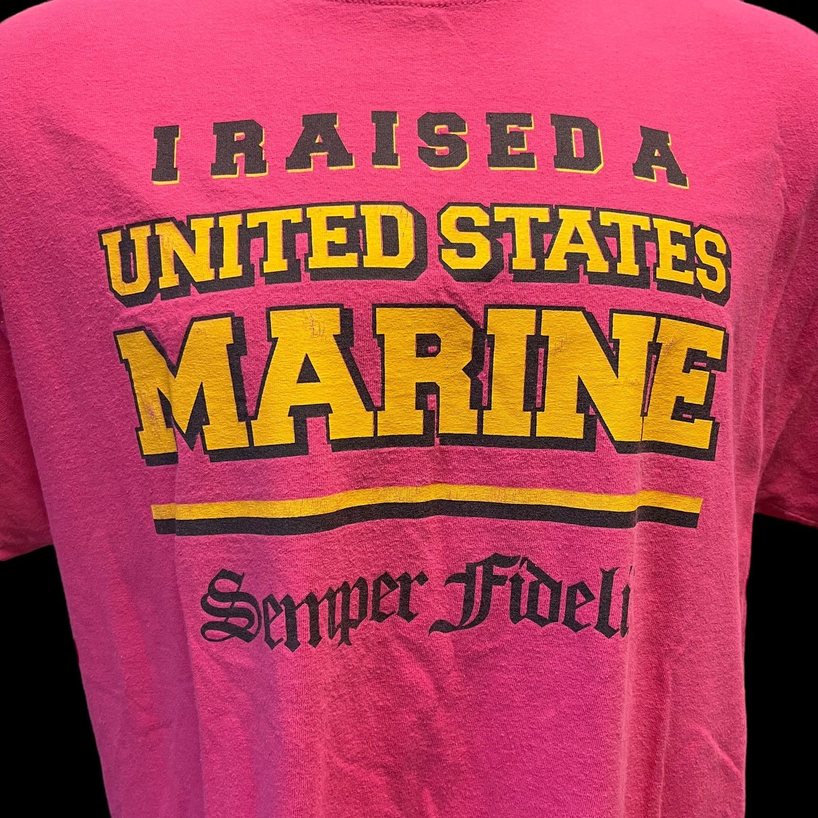 Gildan Vtg I Raised a United States Marine Semper Fi Shirt XL Size XL / US 12-14 / IT 48-50 - 3 Thumbnail