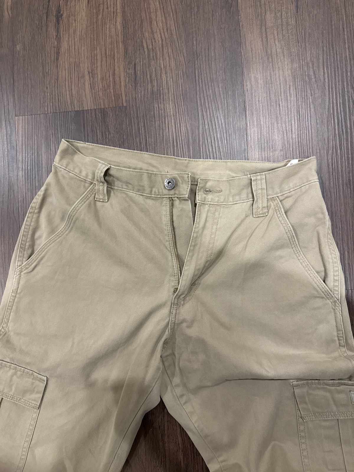 Wrangler Khaki Wrangler Cargos Size US 29 - 4 Thumbnail