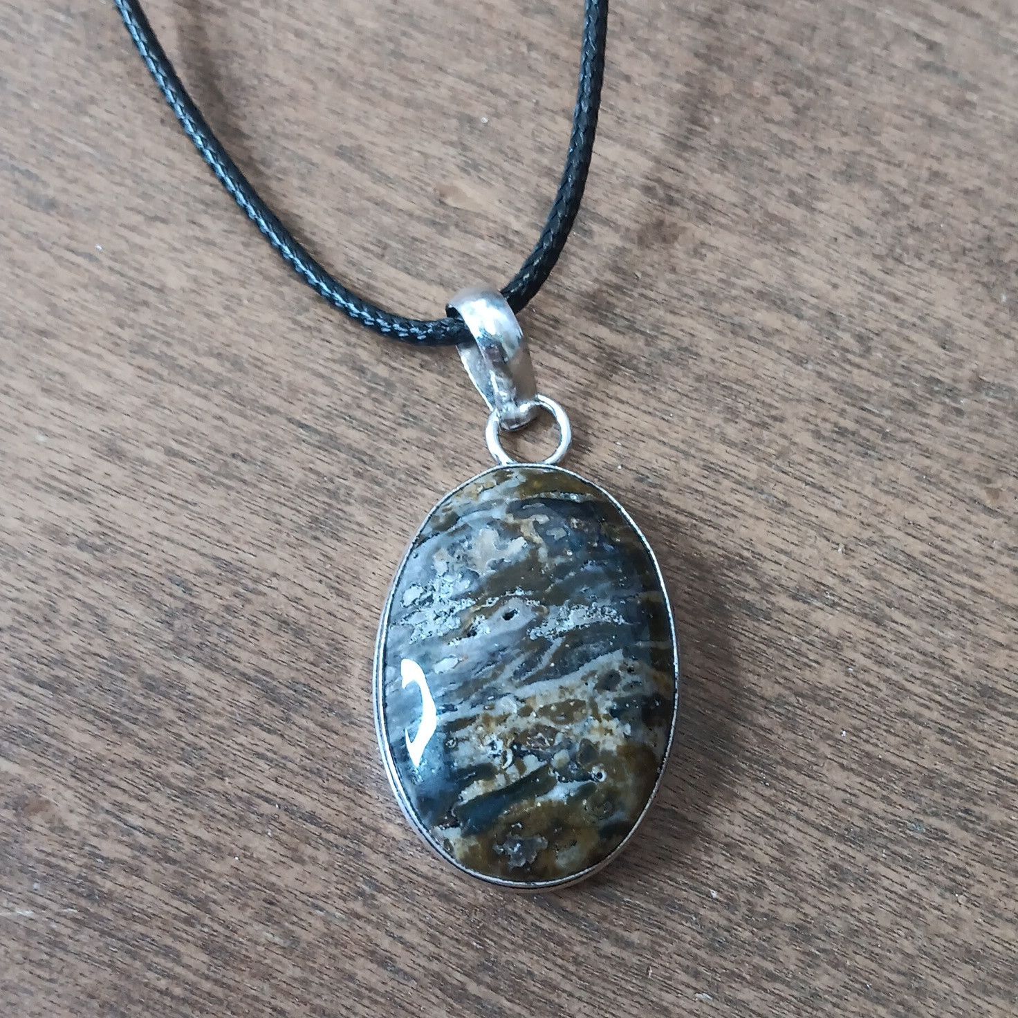 Other Ocean Jasper gemstone pendant necklace Size ONE SIZE - 1 Thumbnail