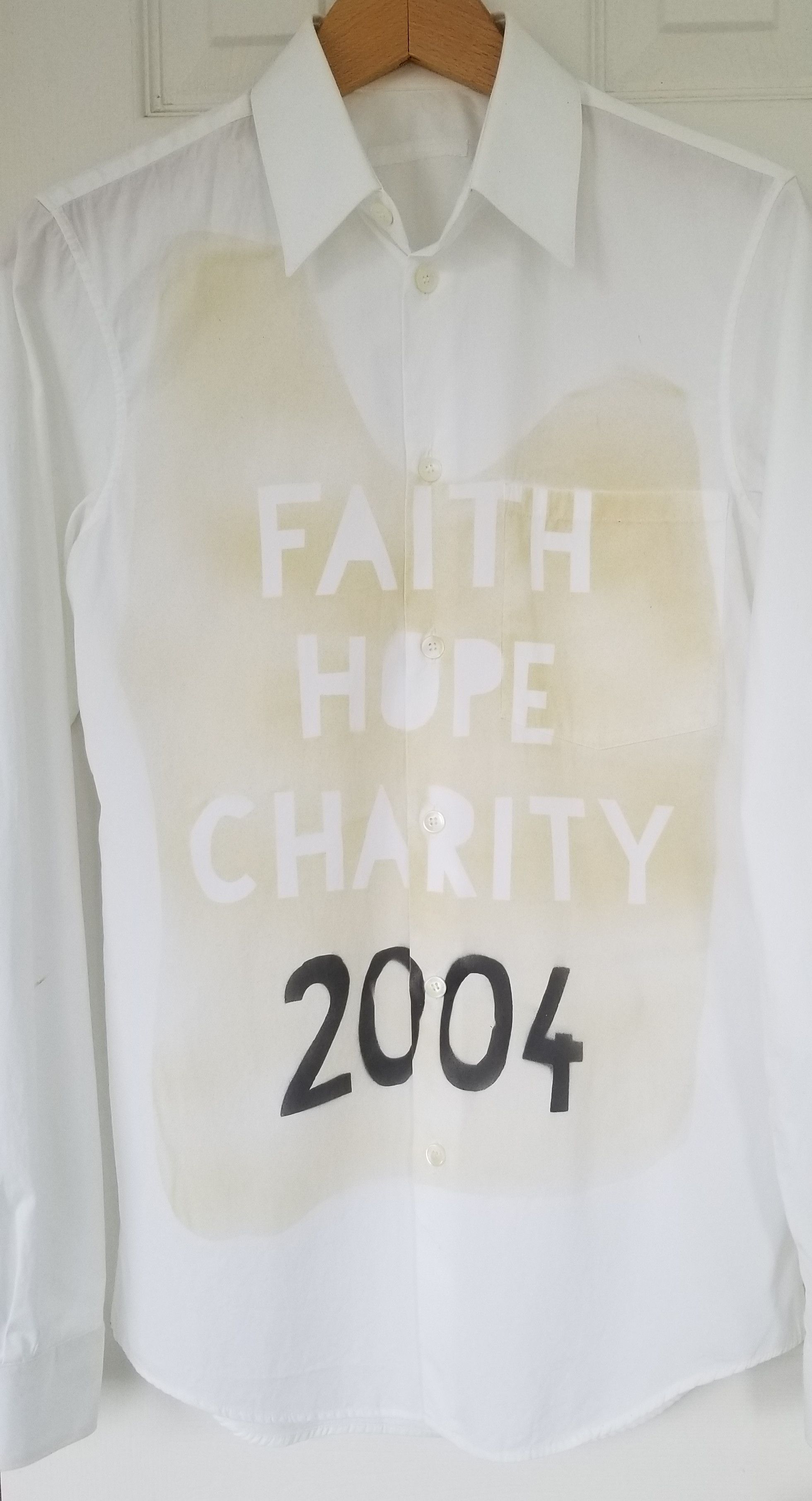 Helmut Lang Helmut Lang Archival Faith Hope Charity 2004 Dress Shirt Size US XS / EU 42 / 0 - 3 Thumbnail