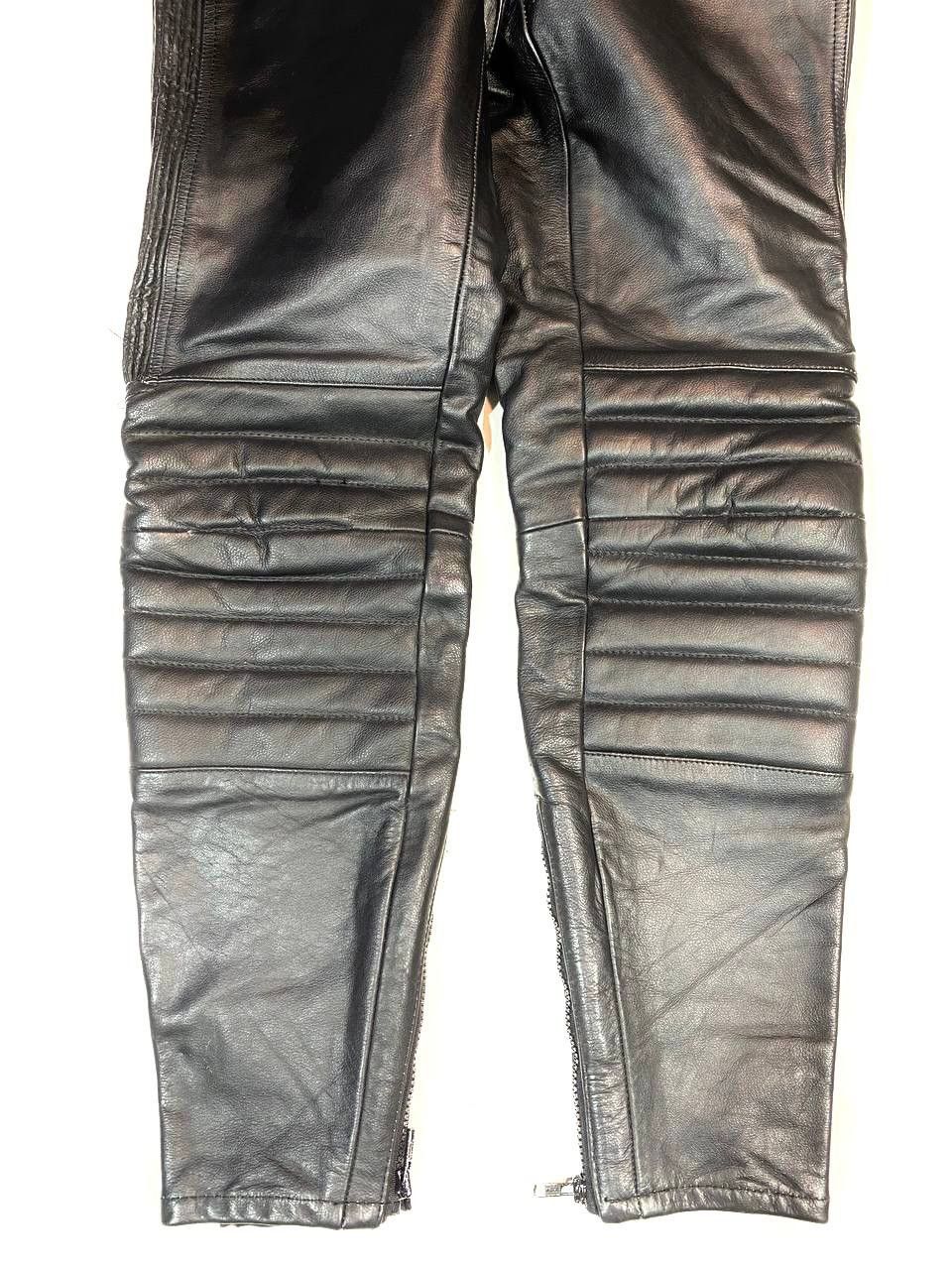 Vintage Vintage Rare Moto Racing Leather Pants Size US 29 - 3 Thumbnail