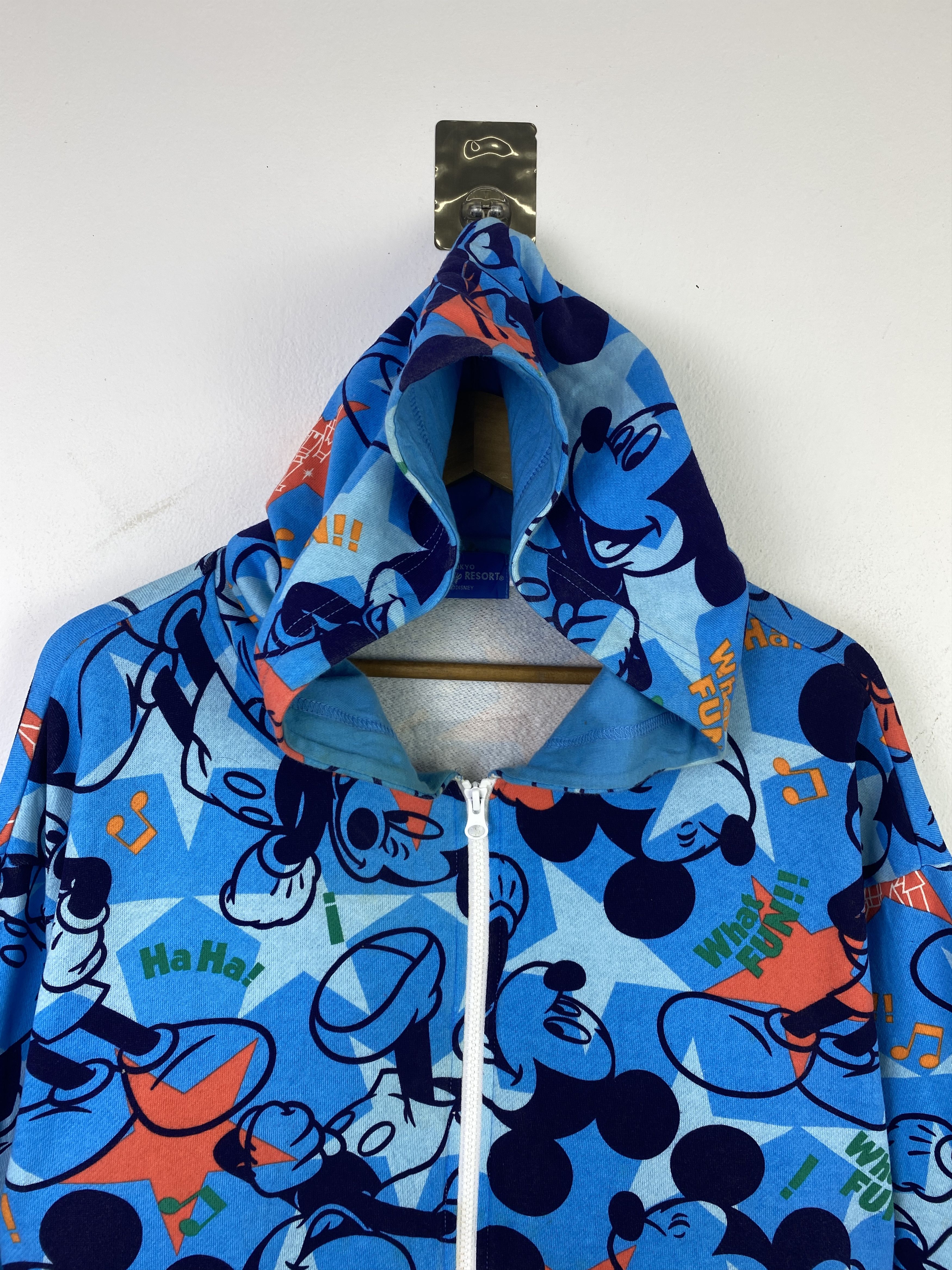 Mickey Mouse Vintage Mickey Mouse All Over Print Zipper Hoodie SH0390 Size US XXL / EU 58 / 5 - 2 Thumbnail