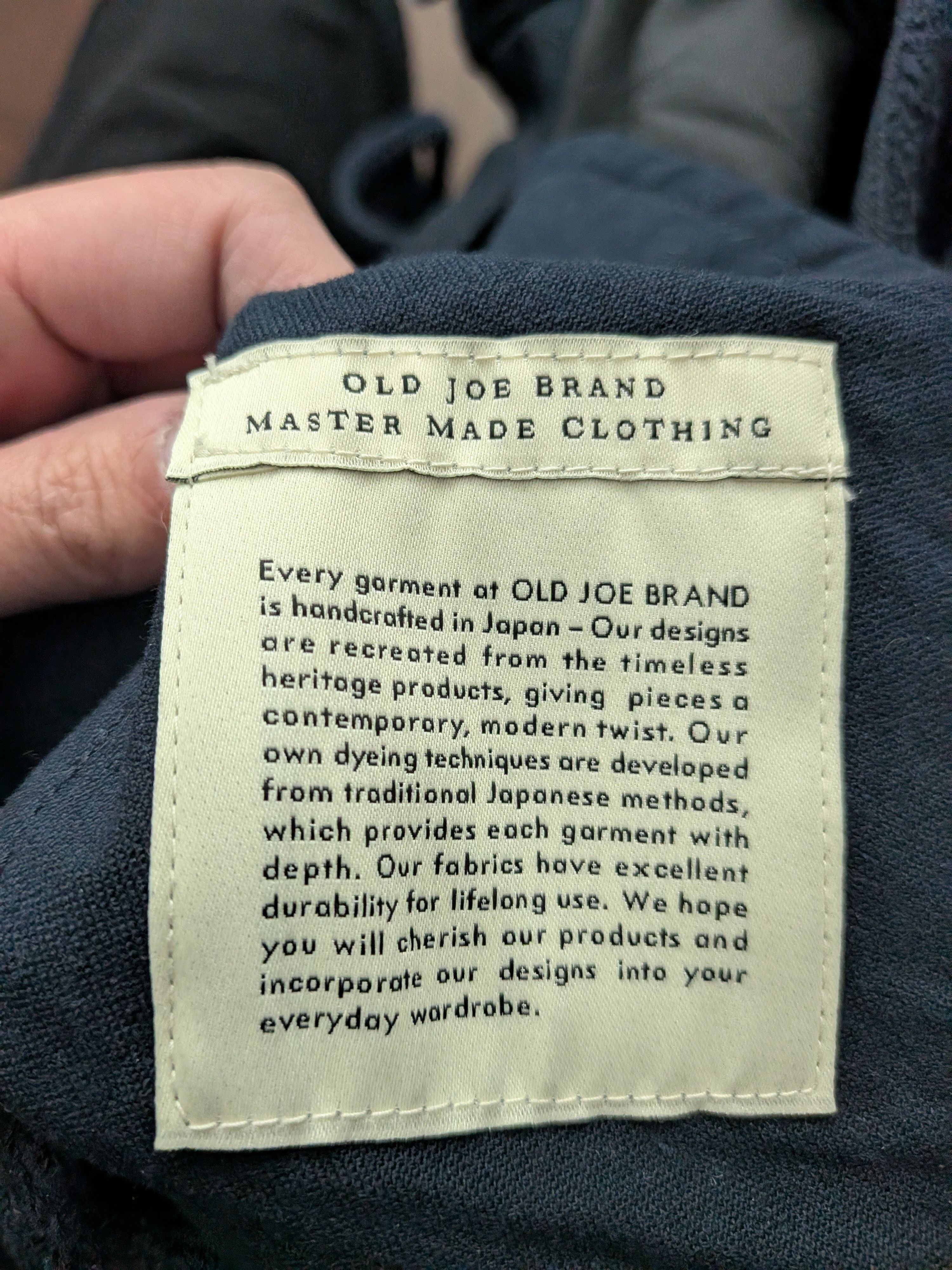 Old Joe Old Joe Hidden Loop Buddy Trousers Navy Size US 33 - 6 Thumbnail
