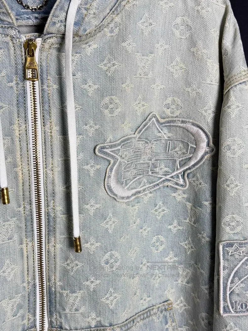 Louis Vuitton Louis Vuitton NBA Co-Branded Denim Jacket Size US M / EU 48-50 / 2 - 2 Thumbnail