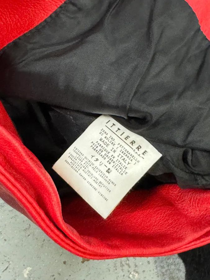 Dolce & Gabbana 2000s Dolce & Gabbana Biker Leather Red & Black Fur Moto Leather Jacket Size S / US 4 / IT 40 - 10 Thumbnail