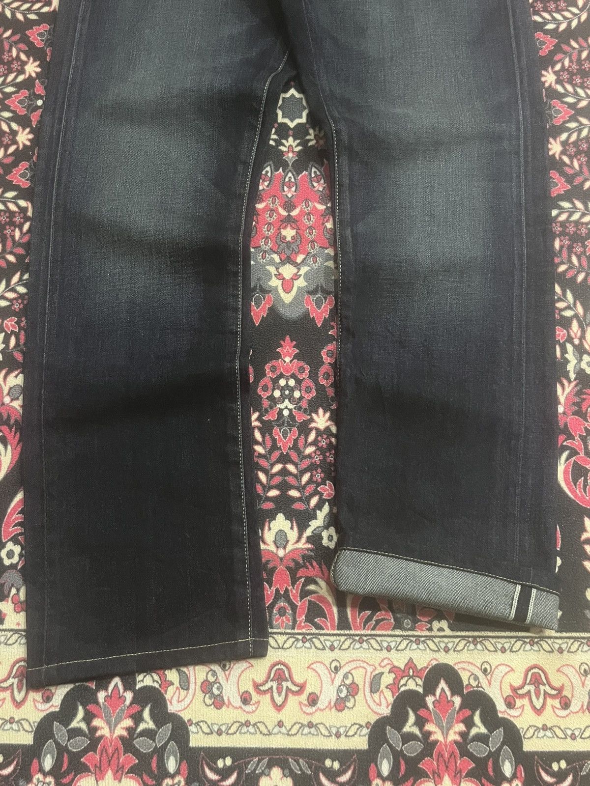 Undercover × Uniqlo Vintage Uniqlo Dark Whisker Blue Regular Fit Selvedge Jeans Size US 29 - 8 Thumbnail