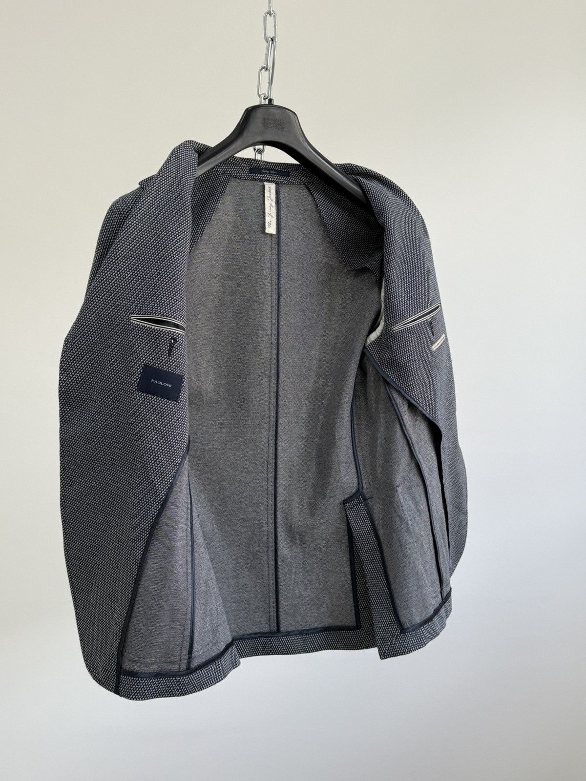 Paoloni Paoloni Jersey Birdeye Blazer Jacket Size 50 Size 40R - 8 Thumbnail