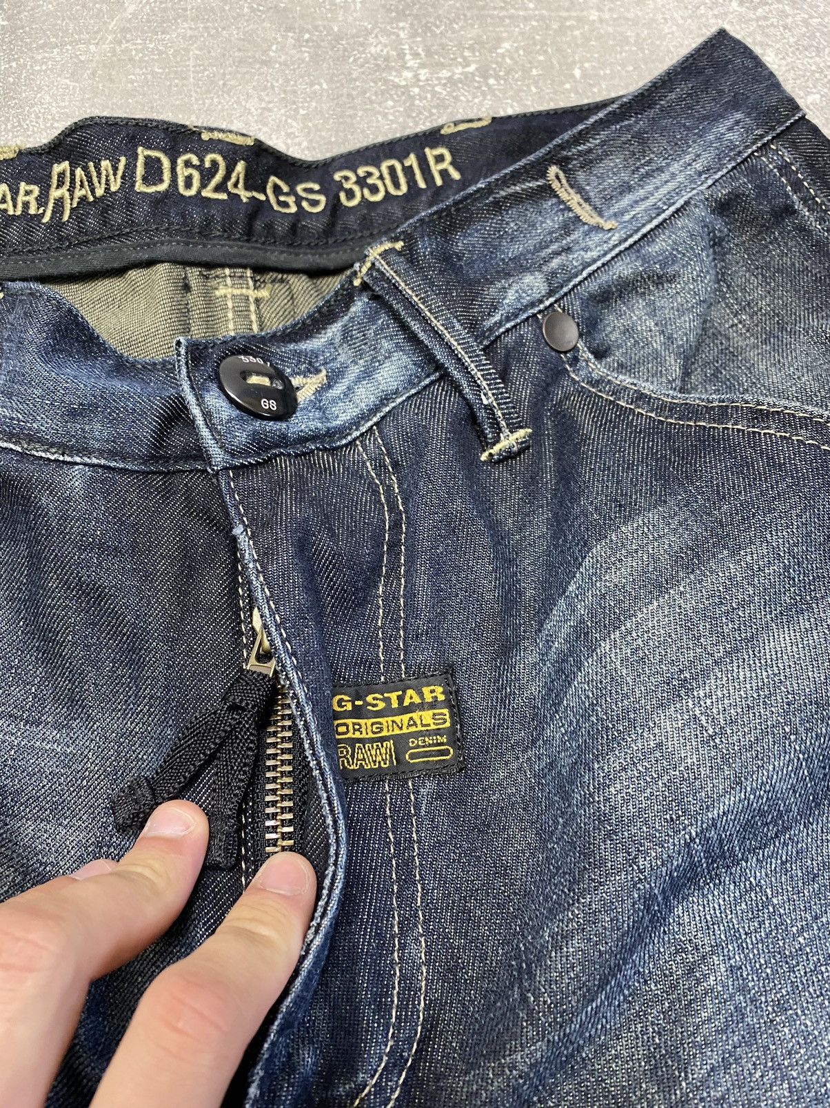 G-Star × Vintage Vintage G Star Raw Denim Biker Cargo Double Knee Pants Size US 34 / EU 50 - 13 Thumbnail
