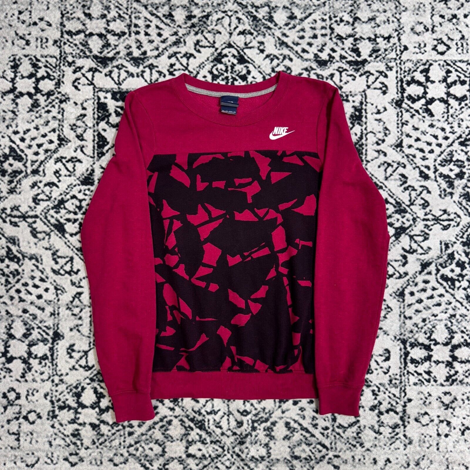 Nike × Vintage Vintage Nike Red Cotton Crewneck Size XS 90s Geometric ACG Size US XS / EU 42 / 0 - 1 Thumbnail