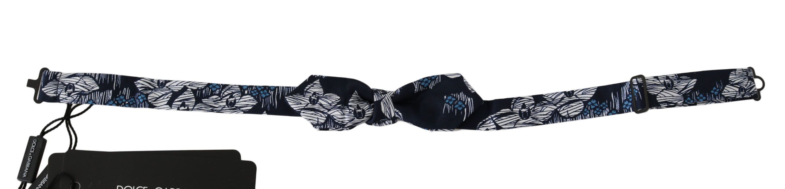 Dolce & Gabbana Elegant Navy Silk Bow Men's Tie Size ONE SIZE - 1 Preview