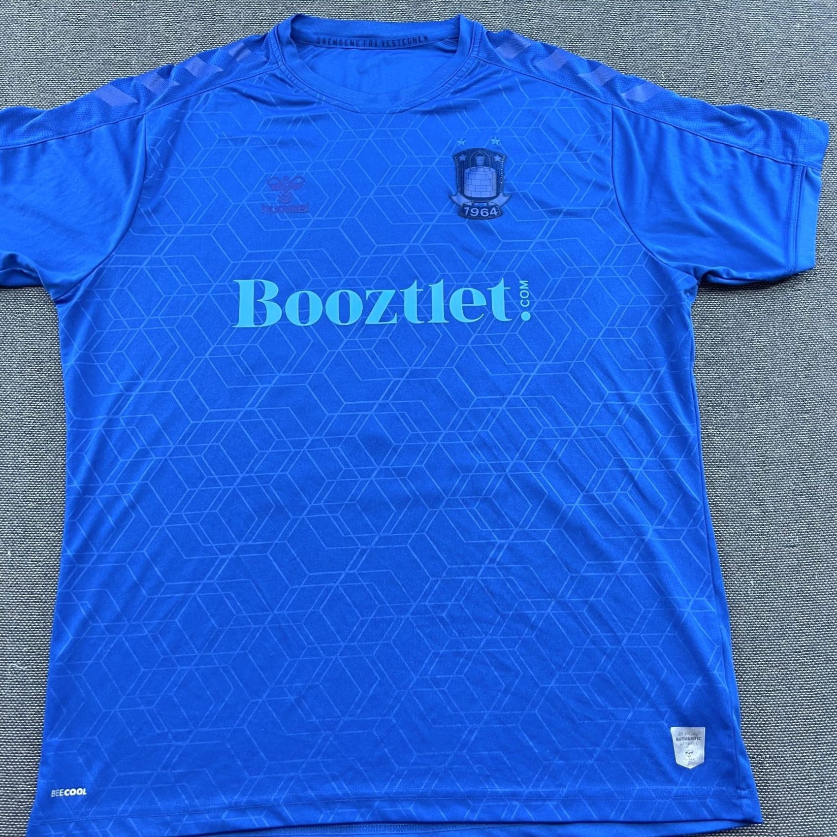 Hummel Hummel Brondby 2021 2022 Away Football Jersey Mens 2XL Blue Short Sleeve Pullover Round Neck Athletic Sports Shirt Size US XXL / EU 58 / 5 - 6 Thumbnail