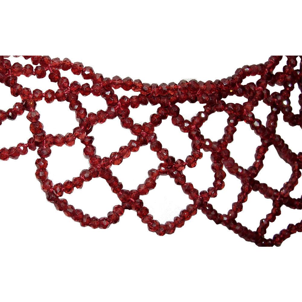 Handmade Alberto Juan Faceted Red Garnet Rondell Collar Necklace Size ONE SIZE - 3 Thumbnail