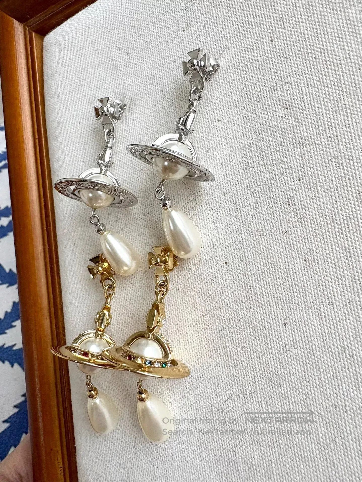 Vivienne Westwood vivienne westwood water drop pearl earrings. Size ONE SIZE - 6 Thumbnail