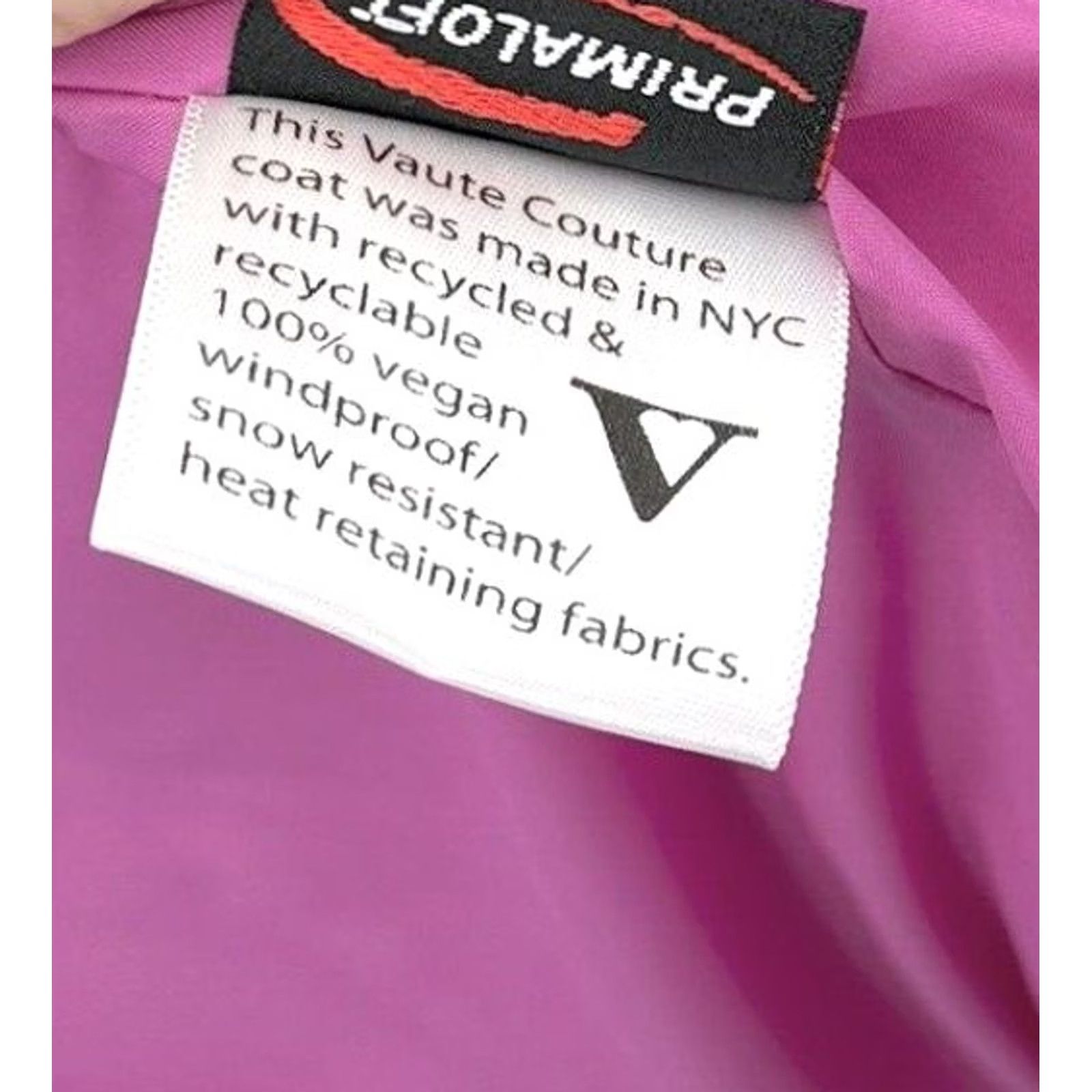 Vintage Vaute Couture The Urban Snow Coat Coat Pink M Women's Winter Casual Zip Vegan USA Size M Regular Long Sleeve Size M / US 6-8 / IT 42-44 - 7 Thumbnail