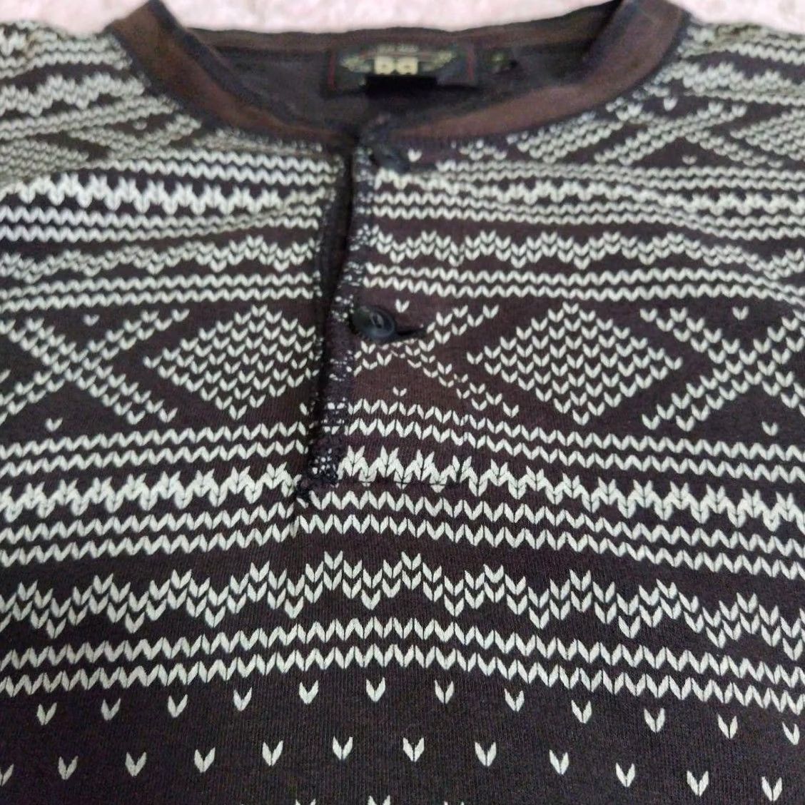 Ralph Lauren RRL Ralph Lauren Henley-long Sleeve Shirt XL Brown Mens Size US XL / EU 56 / 4 - 6 Thumbnail
