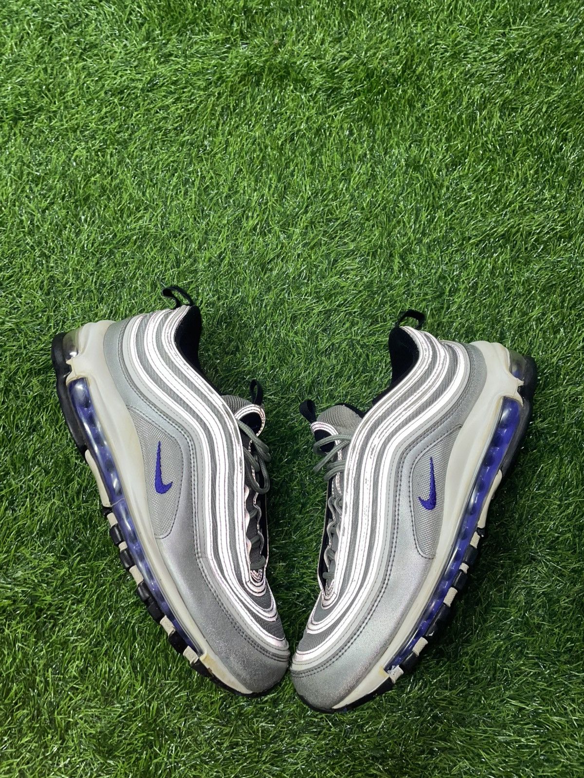 Nike Nike Air Max 97 Silver Violet Size 10.5 Size US 10.5 / EU 43-44 - 2 Thumbnail