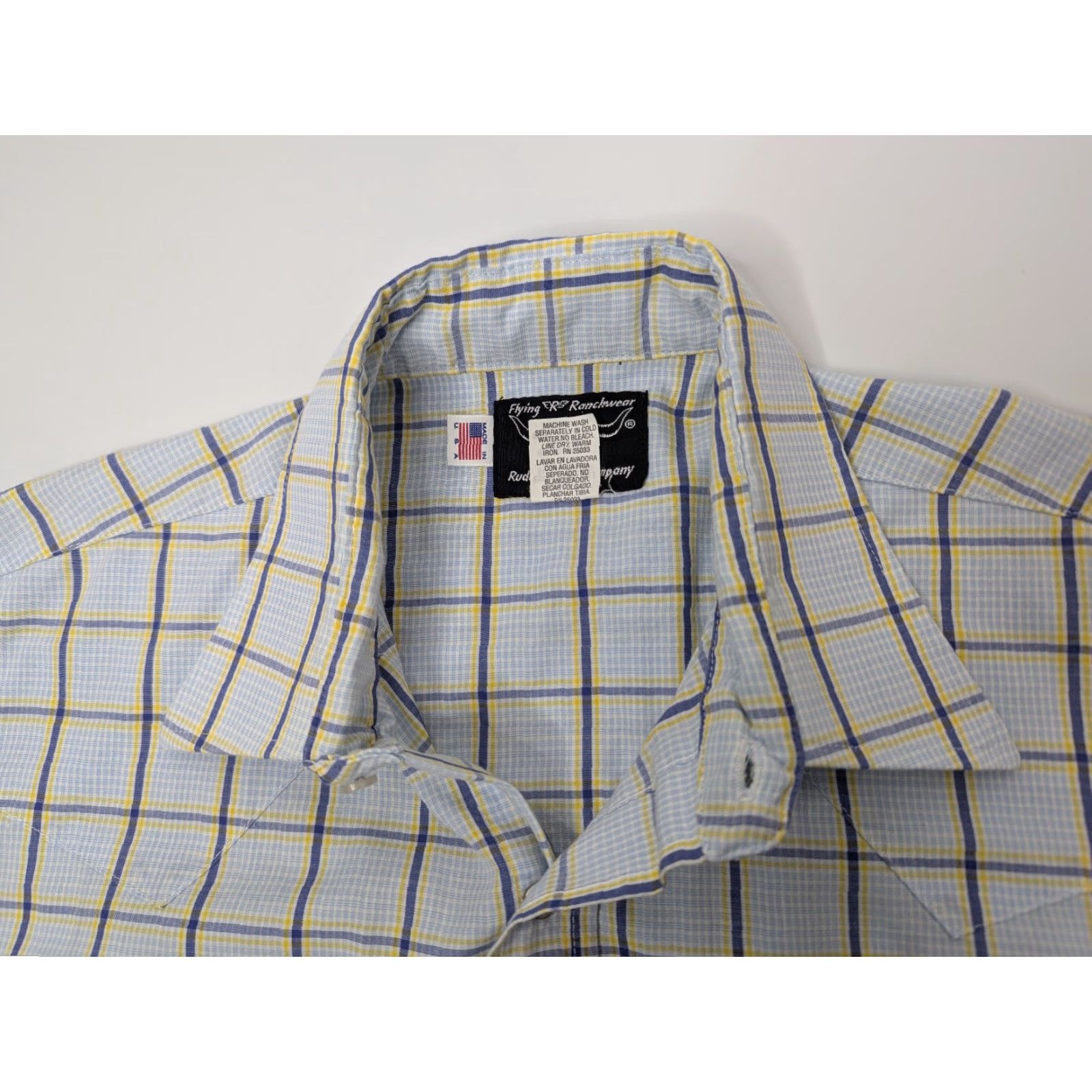 Vintage VINTAGE Flying R Ranchwear Plaid Pearl Snap Classic Western Cowboy Shirt L Red Men Button-Up 90s Cowboy Women? Wait end. Size US L / EU 52-54 / 3 - 7 Thumbnail