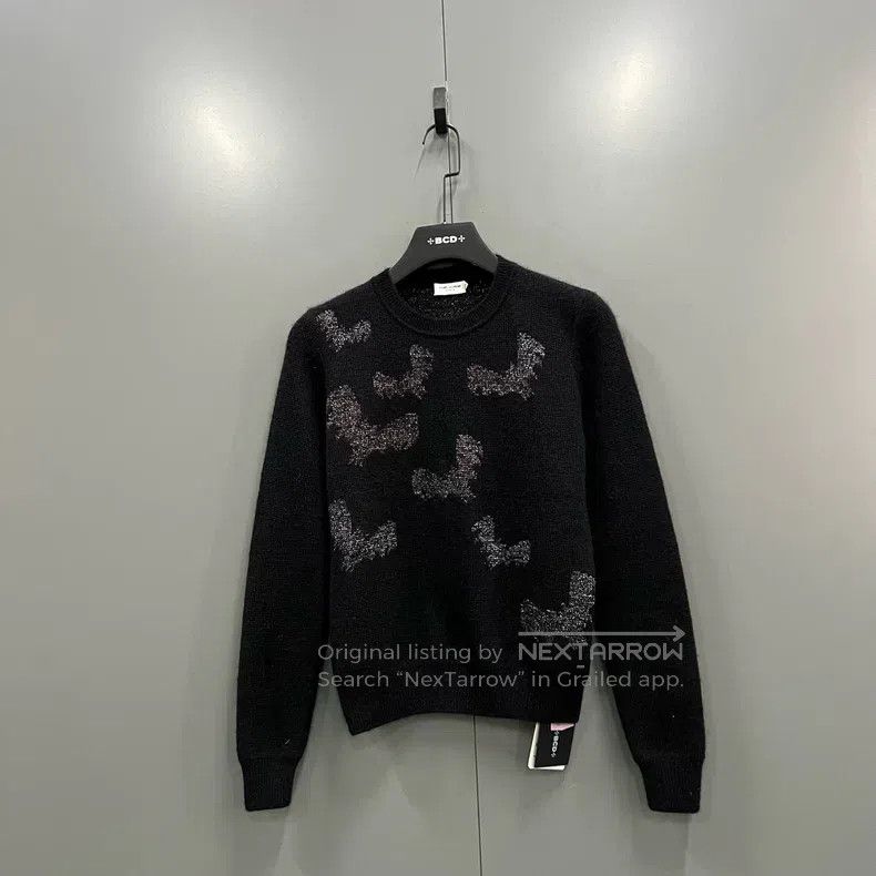 Saint Laurent Paris Saint Laurent Paris Silver Thread Embroidered Knit Top Size US XS / EU 42 / 0 - 1 Thumbnail