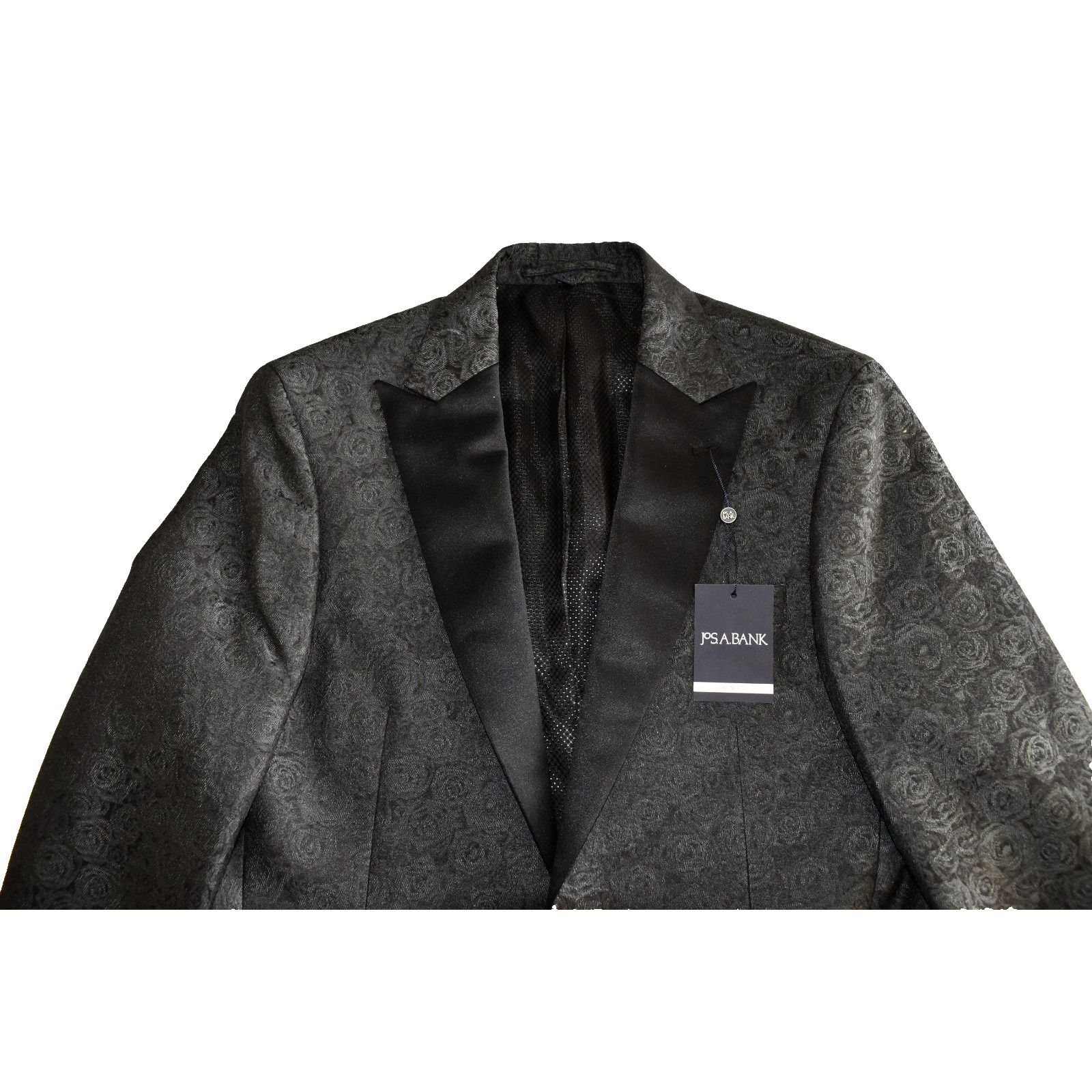 Jos. A. Bank JOS A BANK Jacquard Slim Fit Satin Peak Blazer Sz 38S $199 Size 38S - 5 Thumbnail