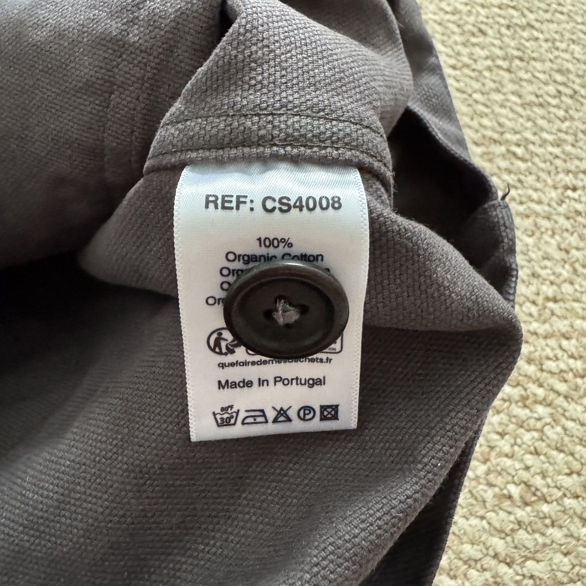 Colorful Standard Colorful Standard Organic Work Pre Washed Lava Gray Jacket Size US M / EU 48-50 / 2 - 10 Thumbnail