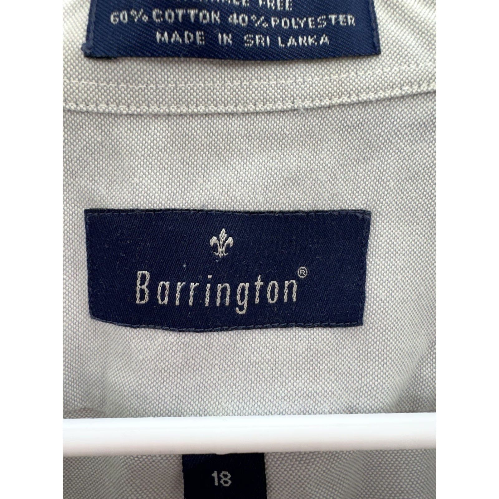 Vintage Barrington Mens Shirt Size 18 Gray Short Sleeve Button Up Size US XXL / EU 58 / 5 - 4 Thumbnail