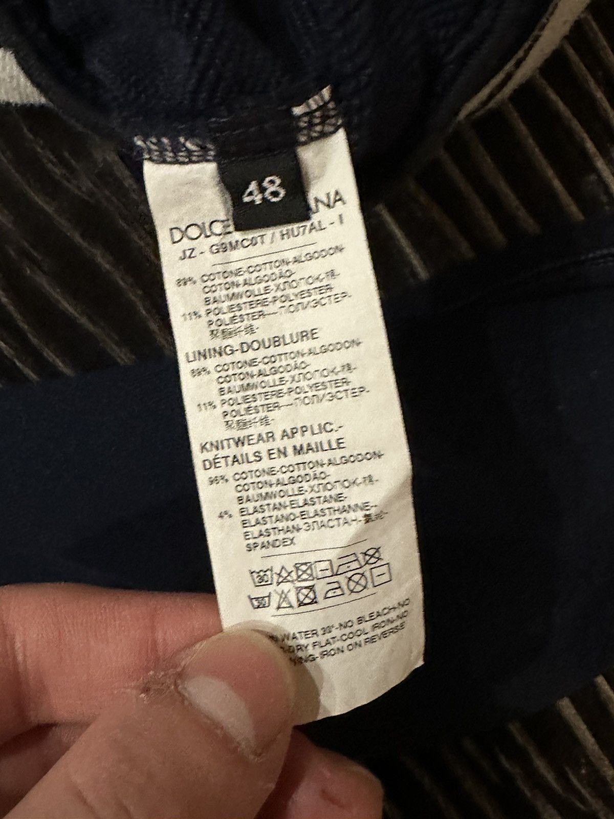 Dolce & Gabbana Dolce & Gabbana Navy Blue Hoodie With Zip Size US M / EU 48-50 / 2 - 4 Thumbnail