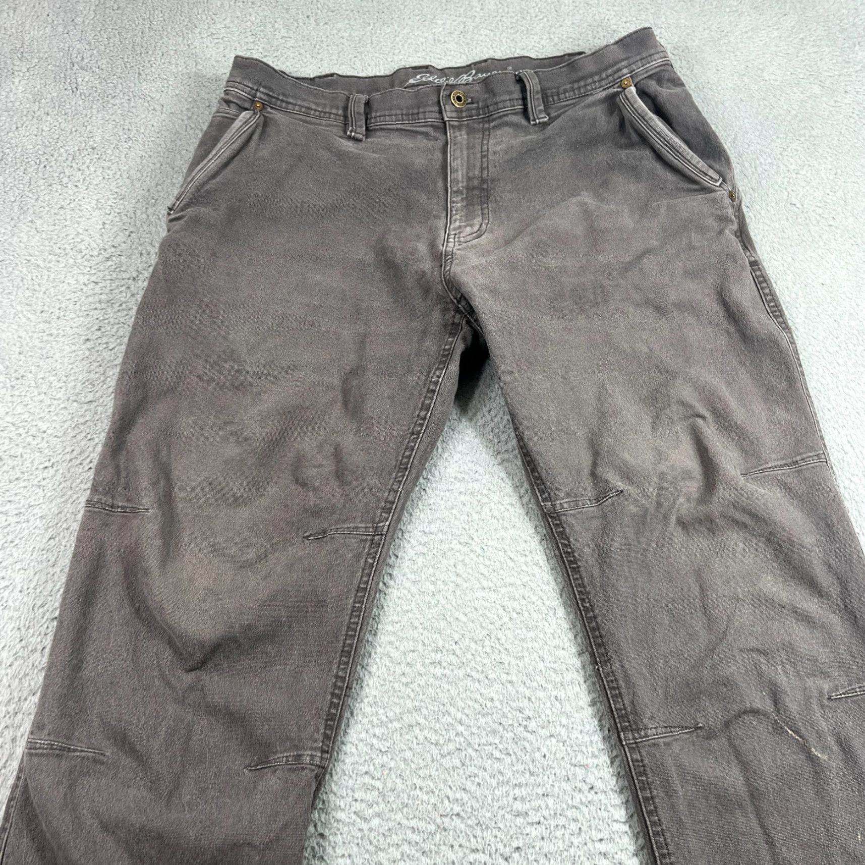 Eddie Bauer Eddie Bauer Jeans Mens 36x30 Gray Specially Dyed Work Chino Pants Size US 36 / EU 52 - 3 Thumbnail